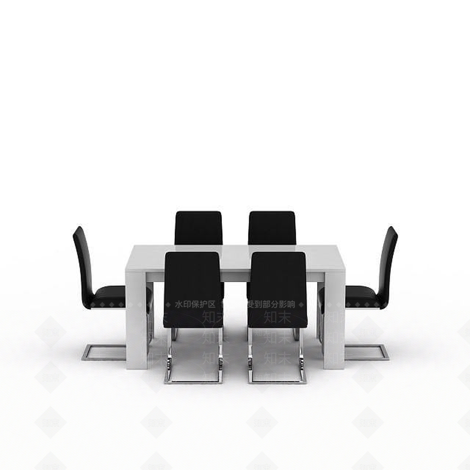 现代简约会议室桌椅3D模型下载【ID:1196182822】