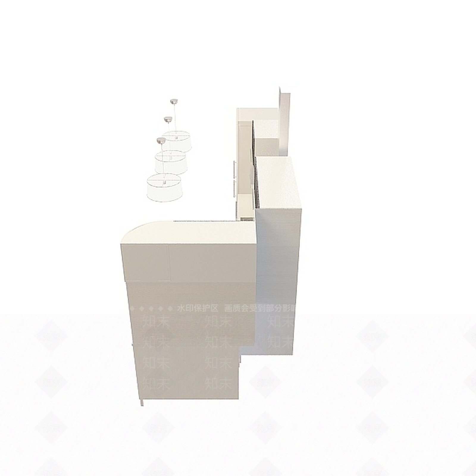 现代时尚橱柜3D模型下载【ID:1196182835】
