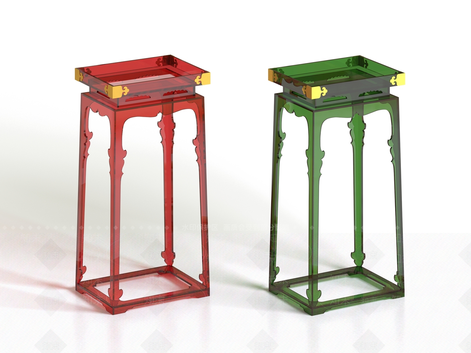 新中式禅意花几SU模型下载【ID:1196185590】