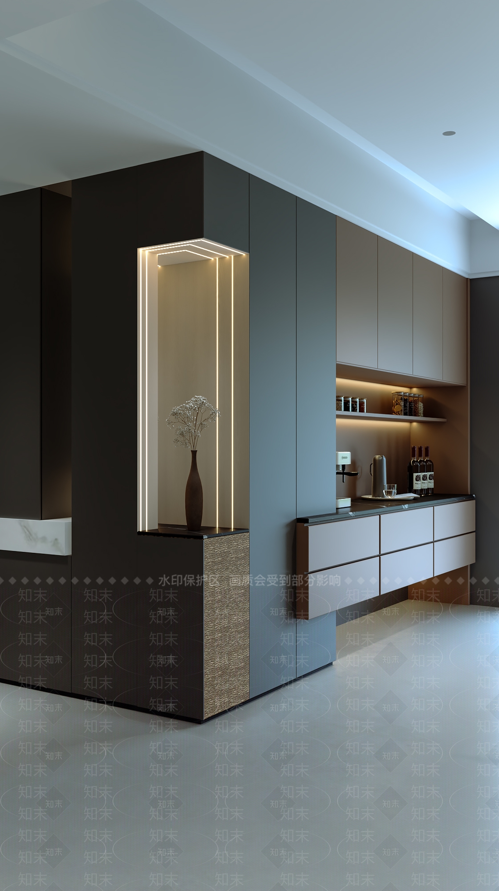 现代客餐厅3D模型下载【ID:1221521302】