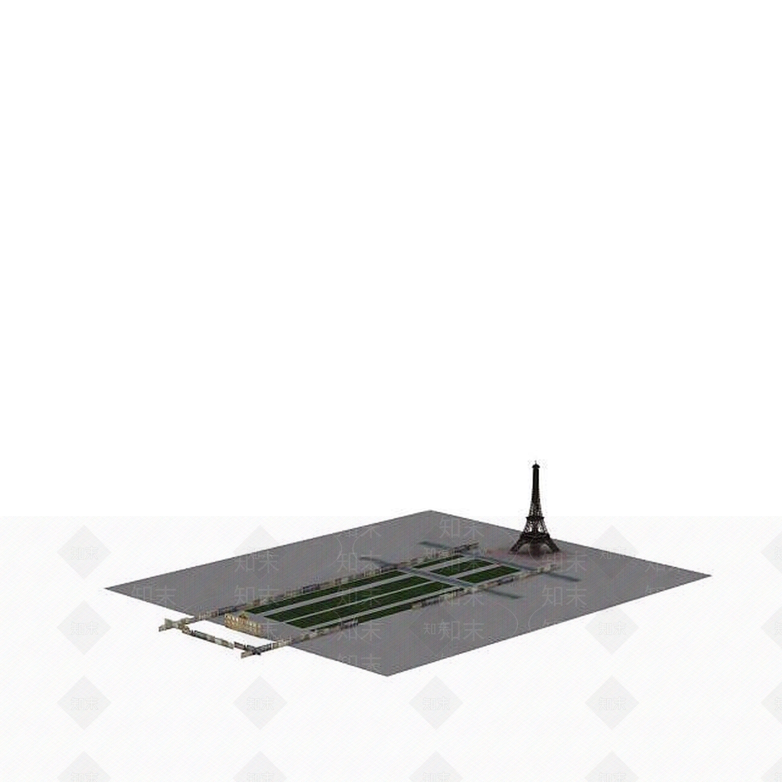 现代埃菲尔铁塔3D模型下载【ID:1196185668】