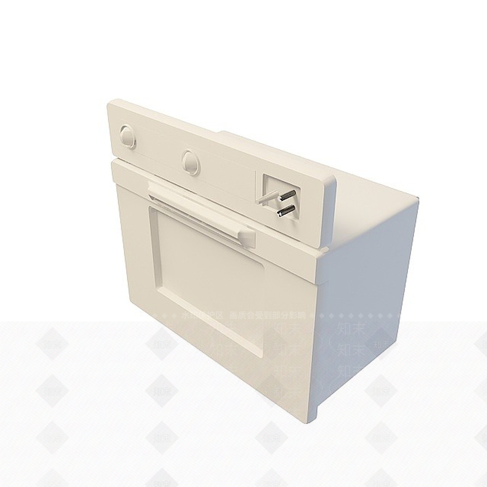 现代白色橱柜3D模型下载【ID:1196185933】