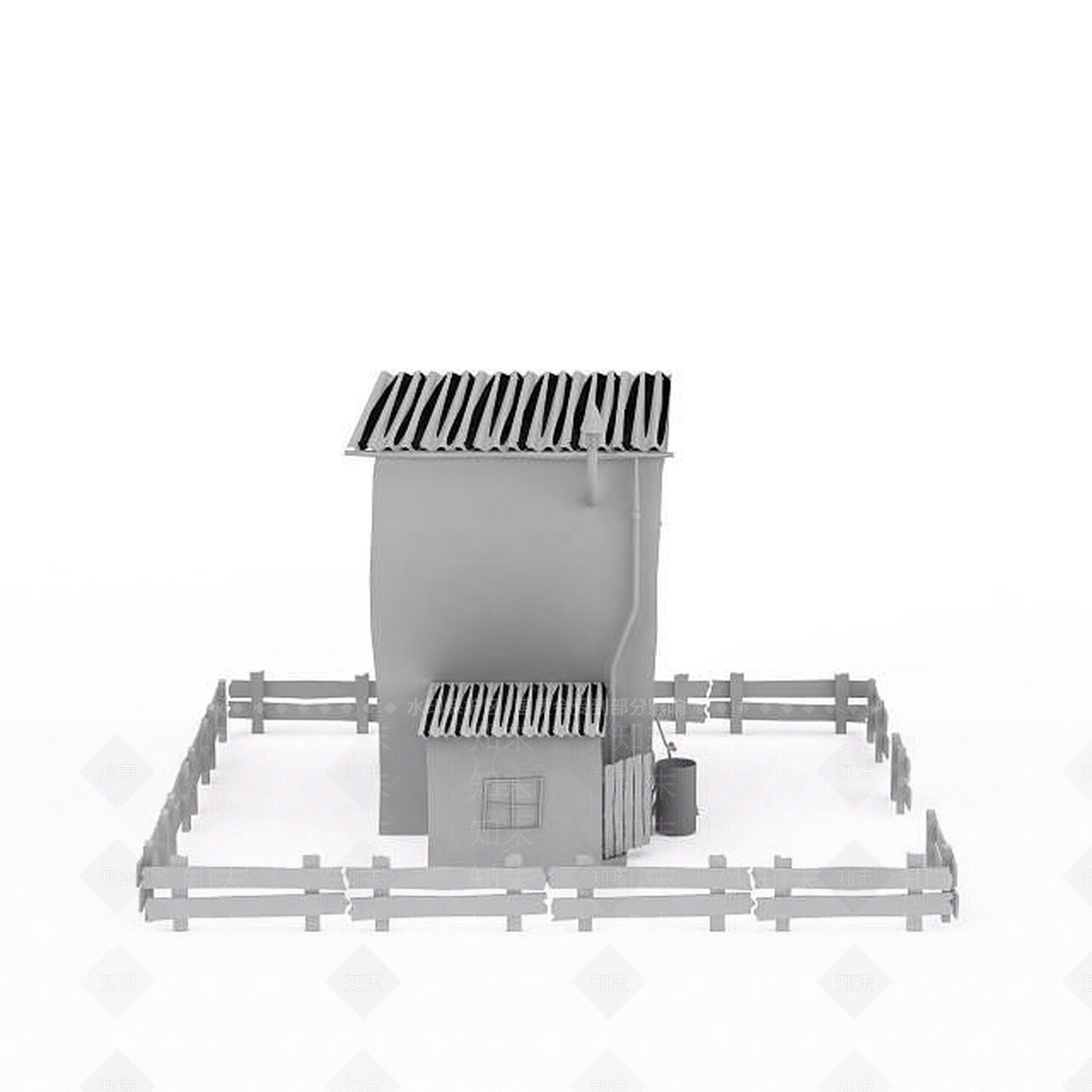 现代风格建筑3D模型下载【ID:1196186725】