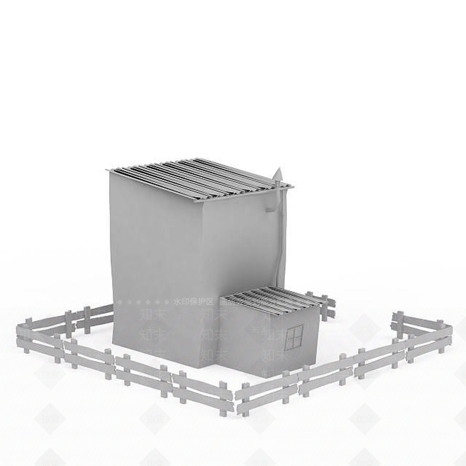 现代风格建筑3D模型下载【ID:1196186725】