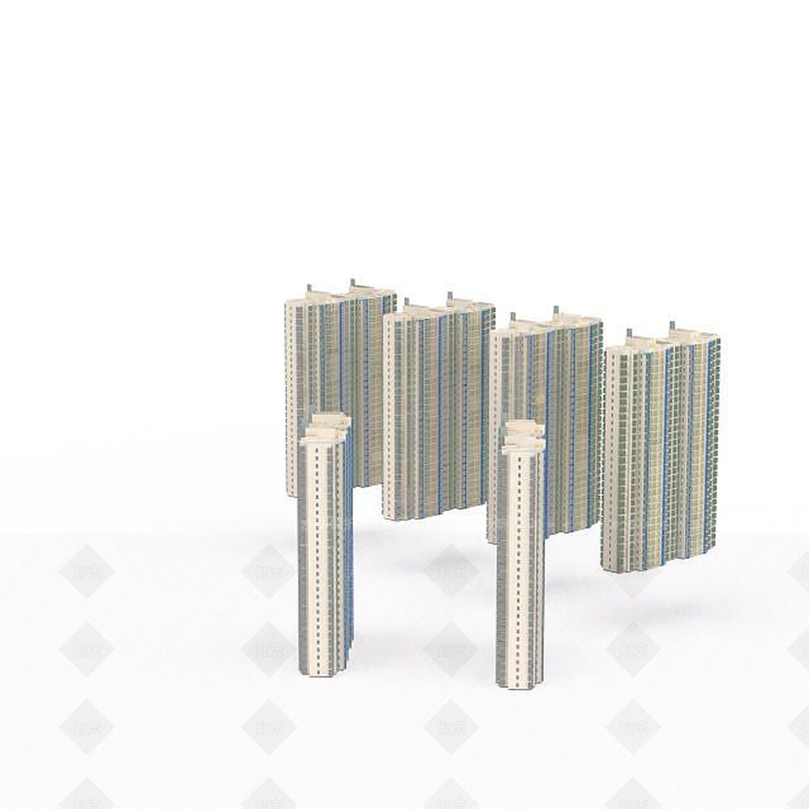现代风格建筑3D模型下载【ID:1196186982】