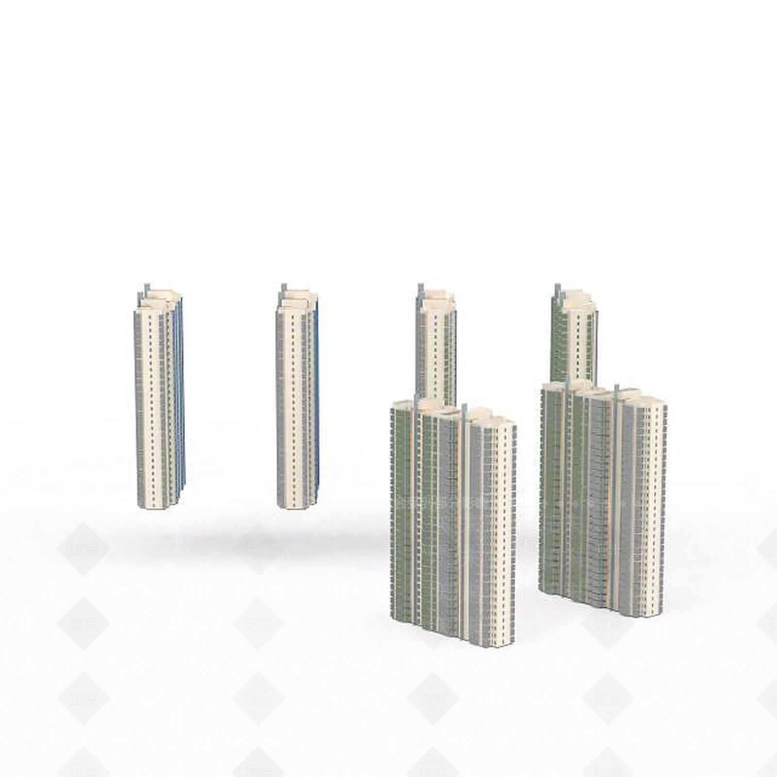 现代风格建筑3D模型下载【ID:1196186982】