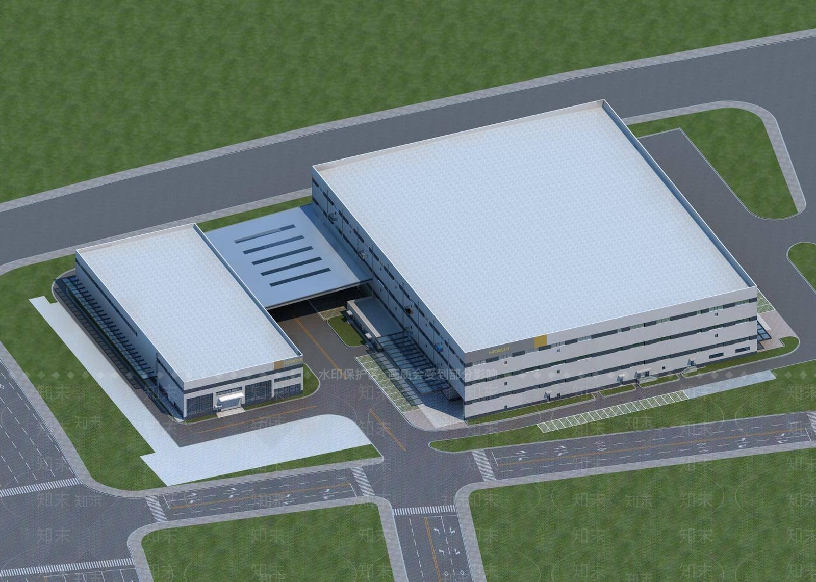 现代厂房3D模型下载【ID:1196188364】