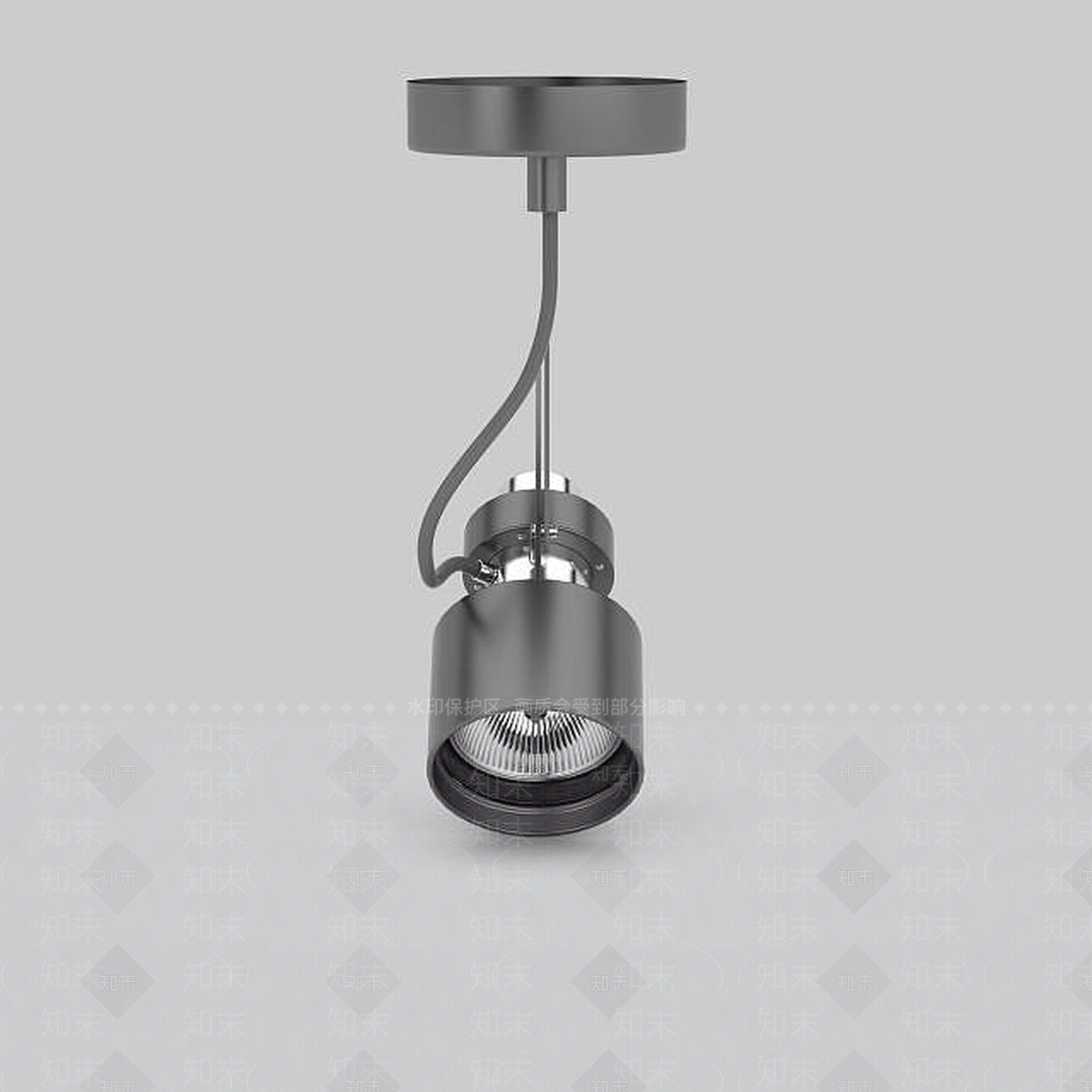 现代展柜射灯3D模型下载【ID:1196190788】