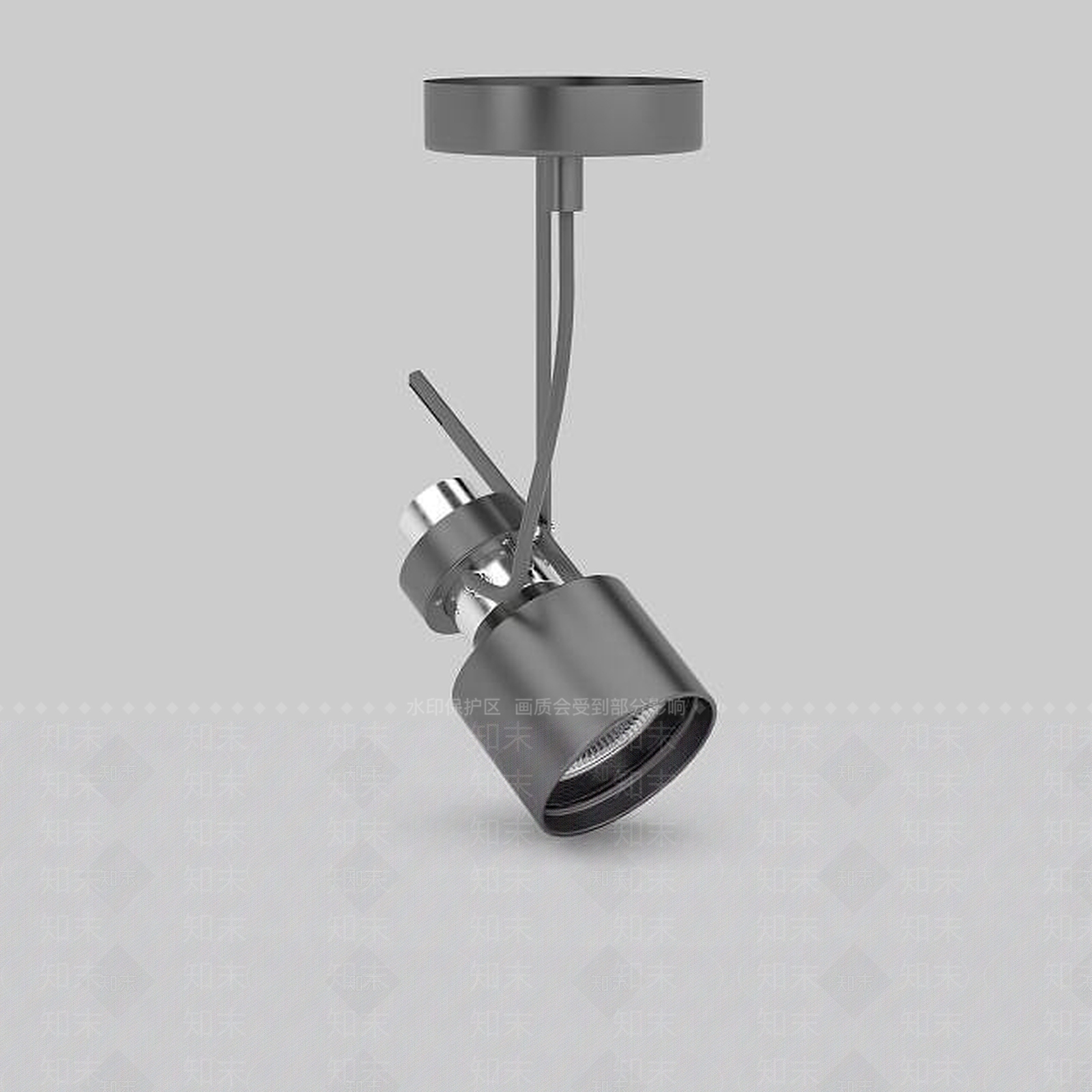 现代展柜射灯3D模型下载【ID:1196190788】