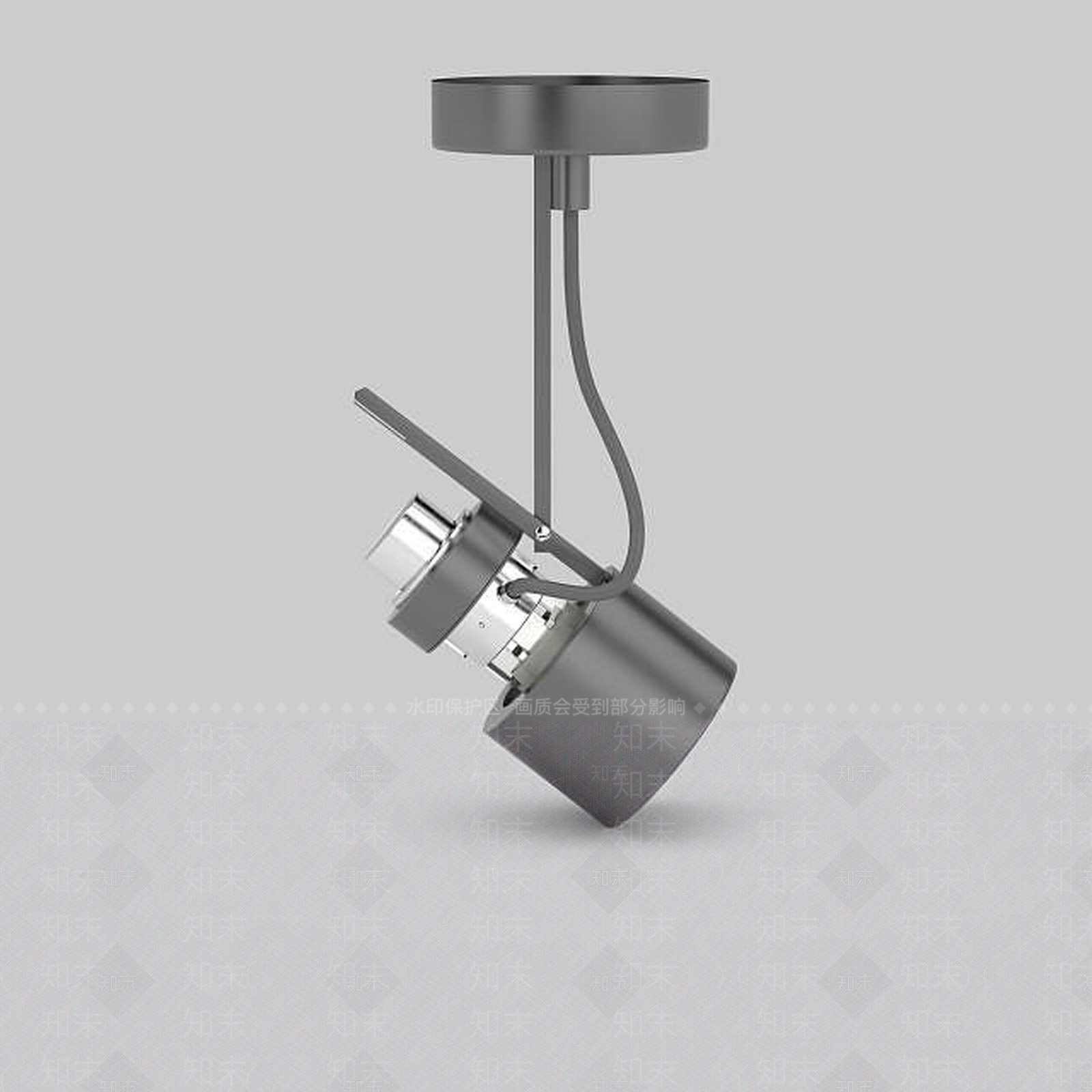 现代展柜射灯3D模型下载【ID:1196190788】