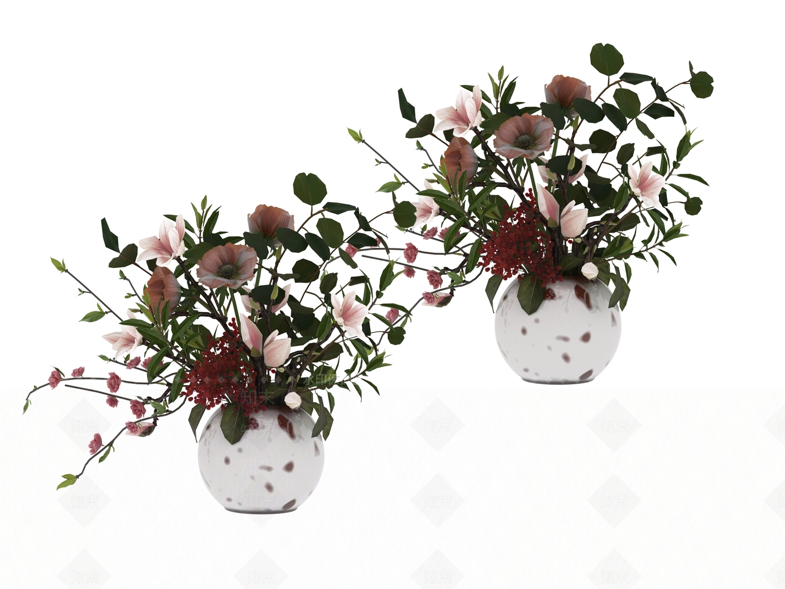 现代花艺3D模型下载【ID:1196192835】