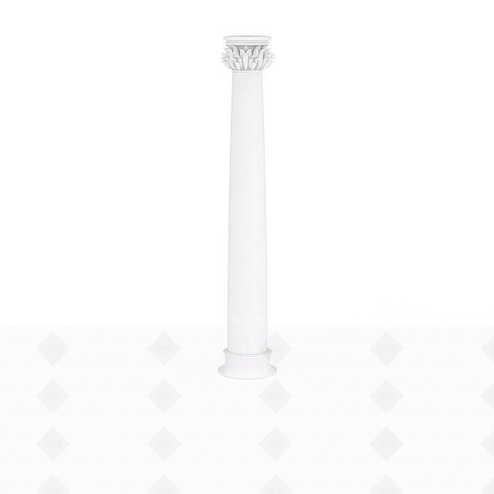 现代楼梯装饰柱3D模型下载【ID:1196193296】