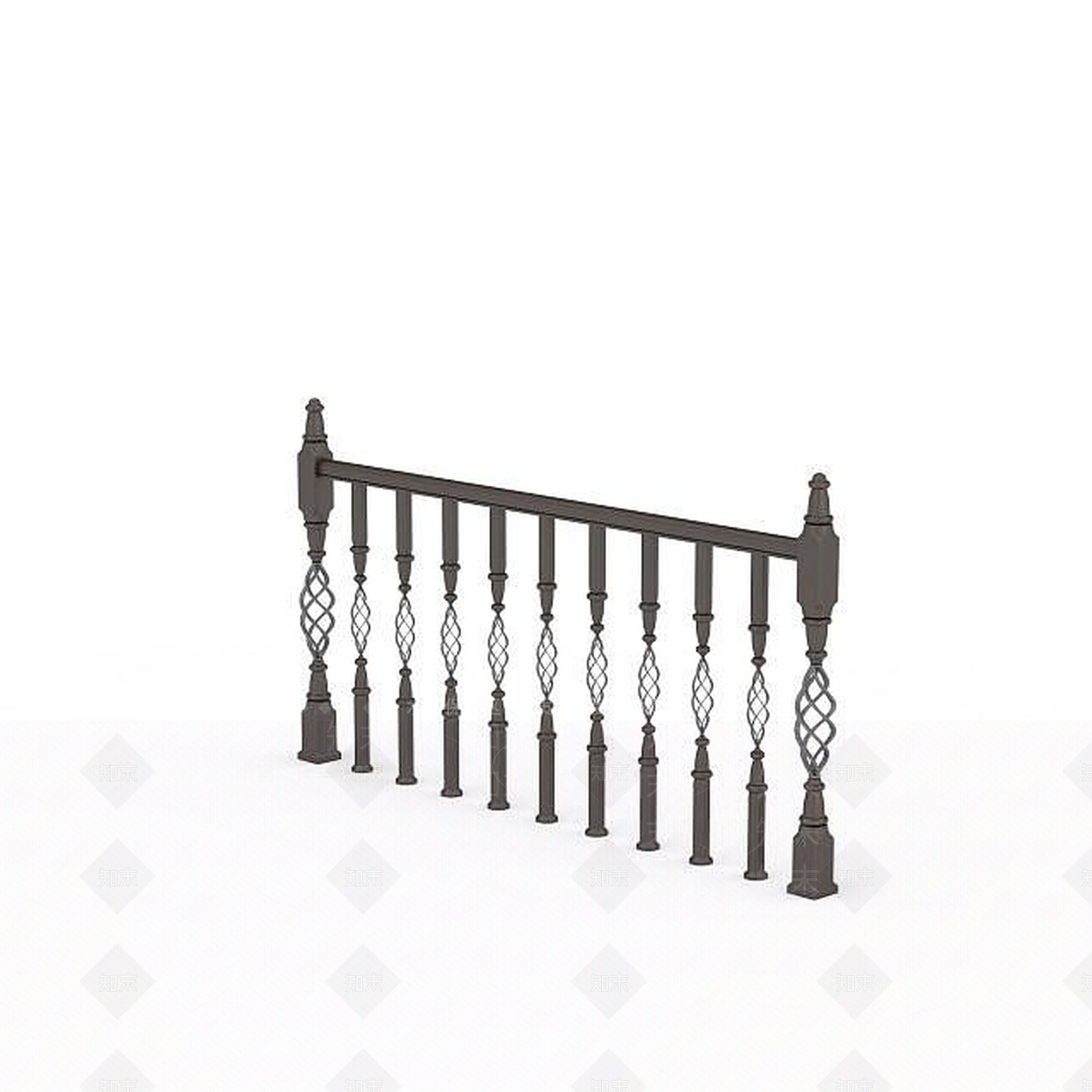 欧式古典欧式楼梯护栏3D模型下载【ID:1196193962】