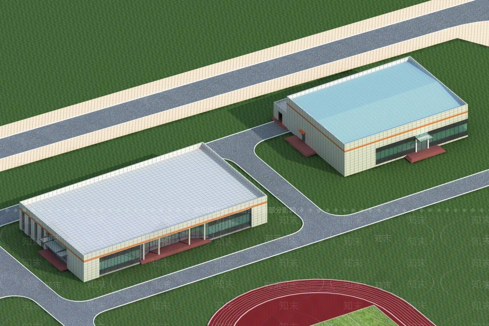 现代厂房3D模型下载【ID:1196195093】