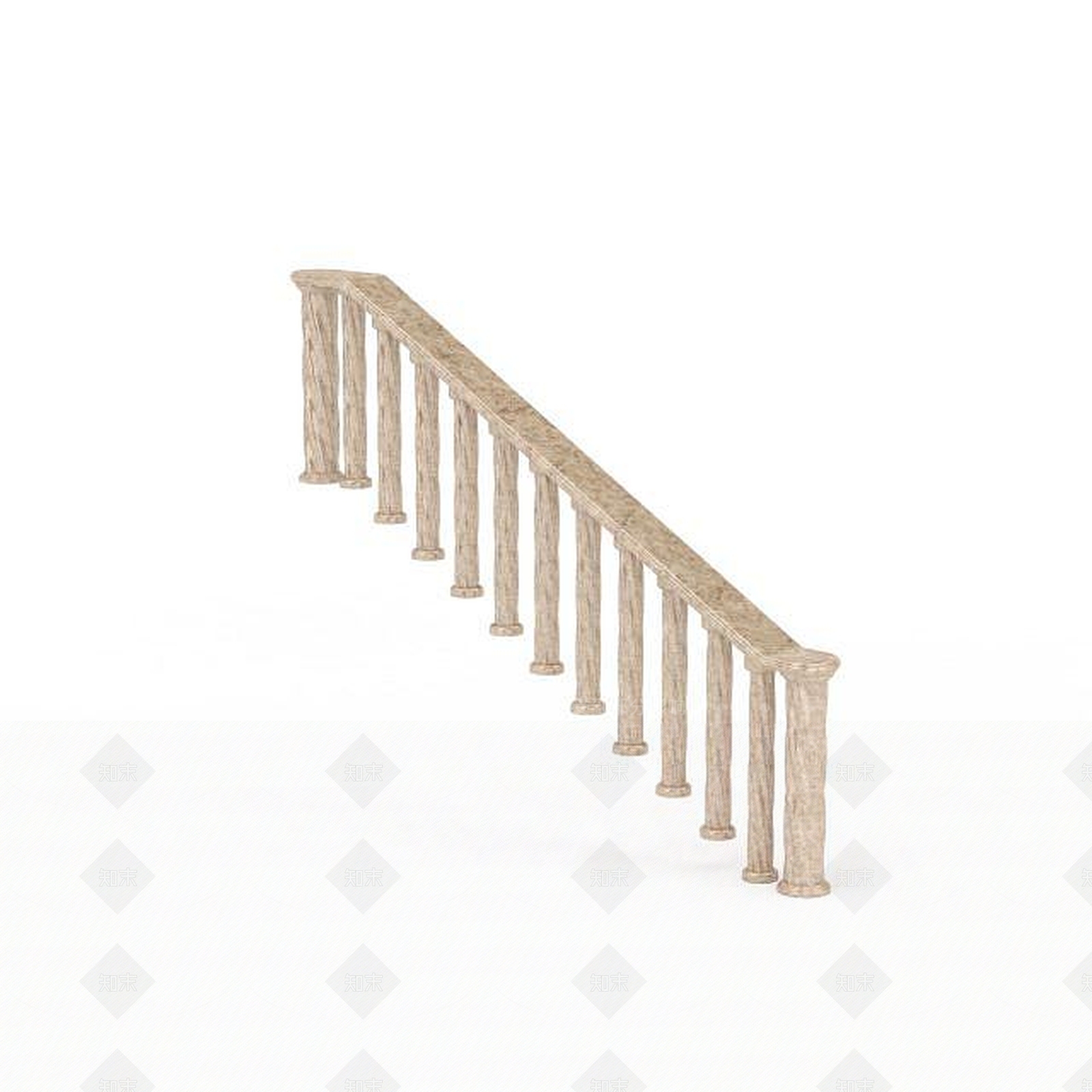 现代简约楼梯扶手3D模型下载【ID:1196195449】