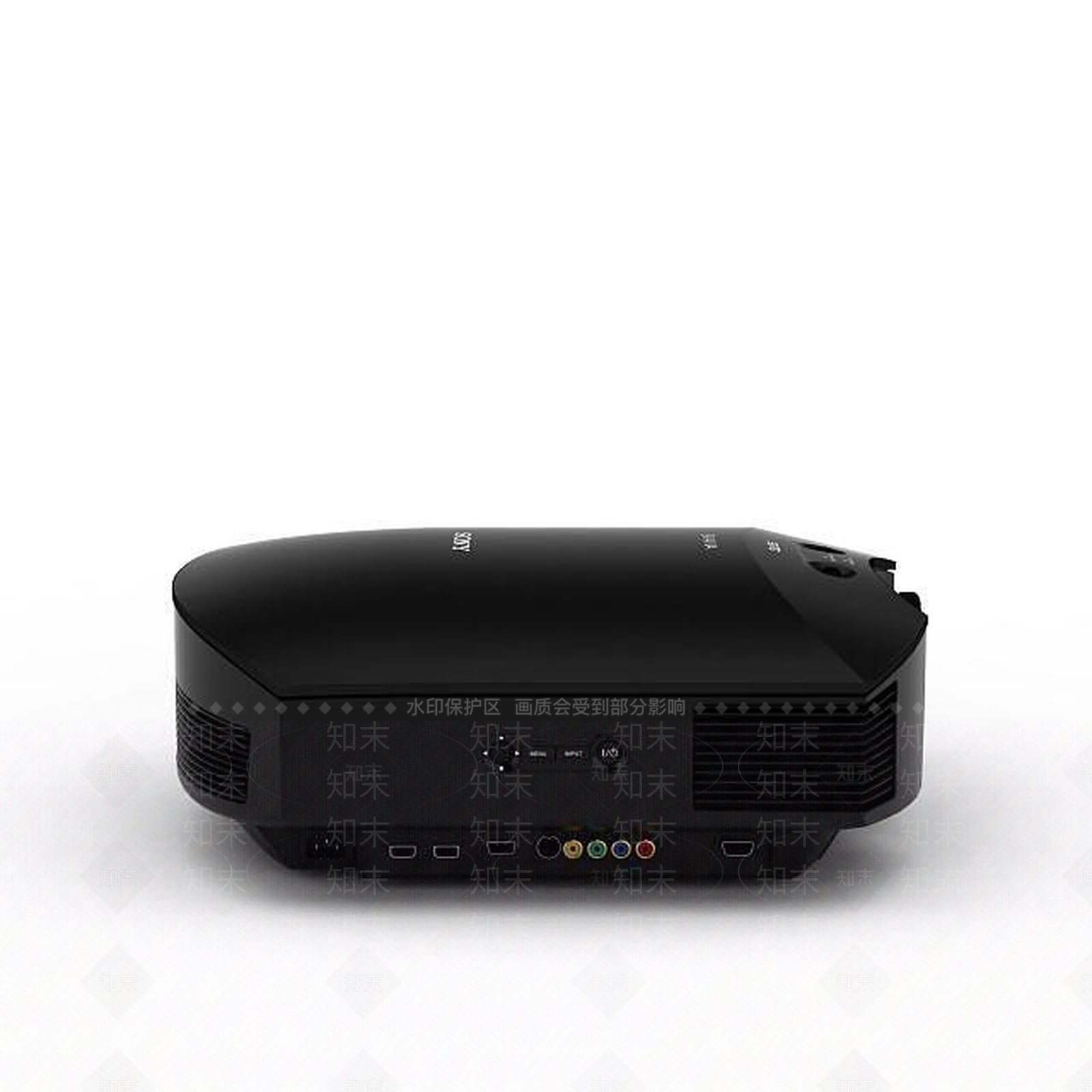 现代黑色小型投影仪3D模型下载【ID:1196196128】