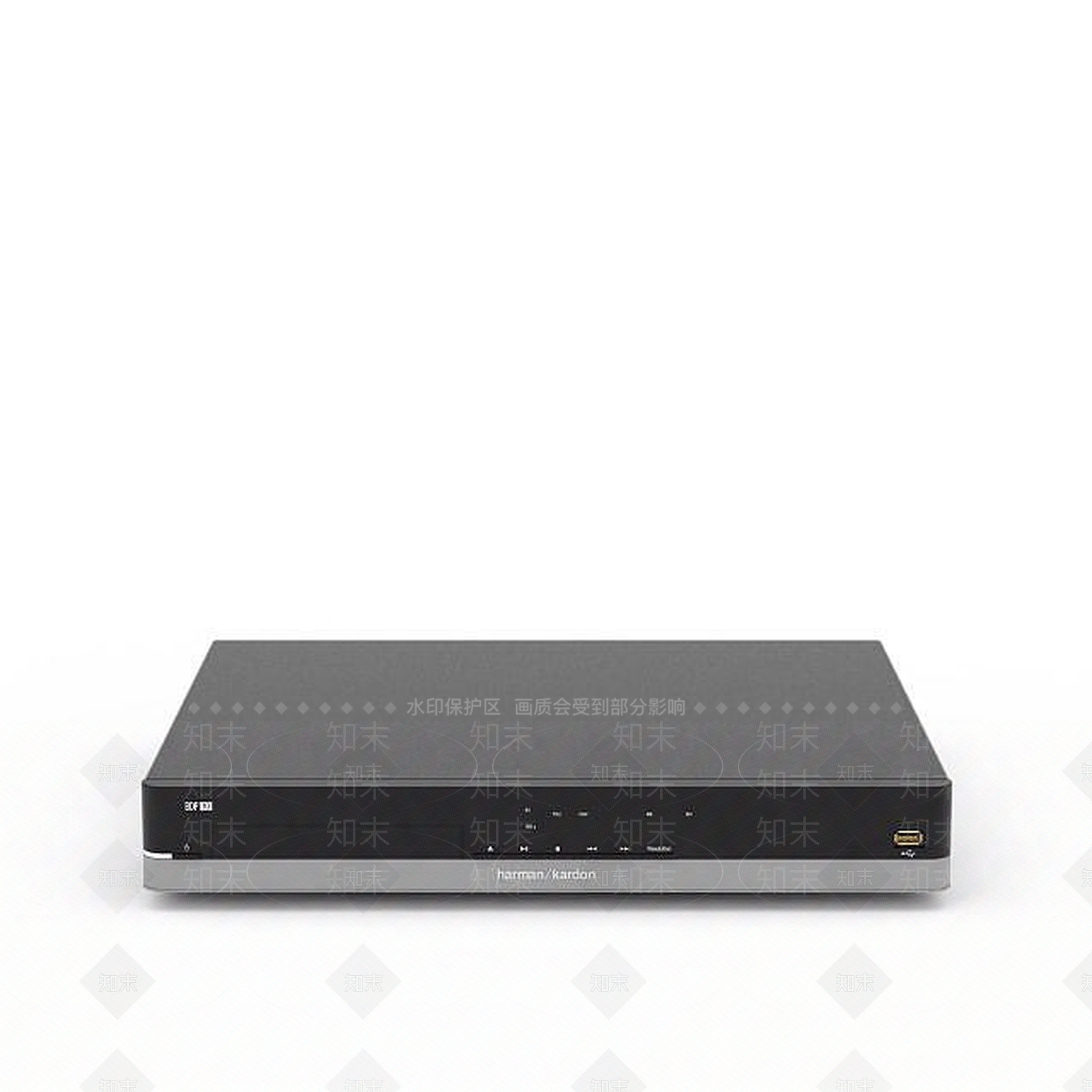 现代黑色DVD播放器3D模型下载【ID:1196196323】