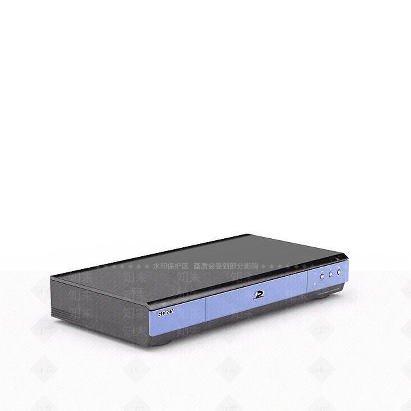 现代蓝色索尼DVD3D模型下载【ID:1196196451】