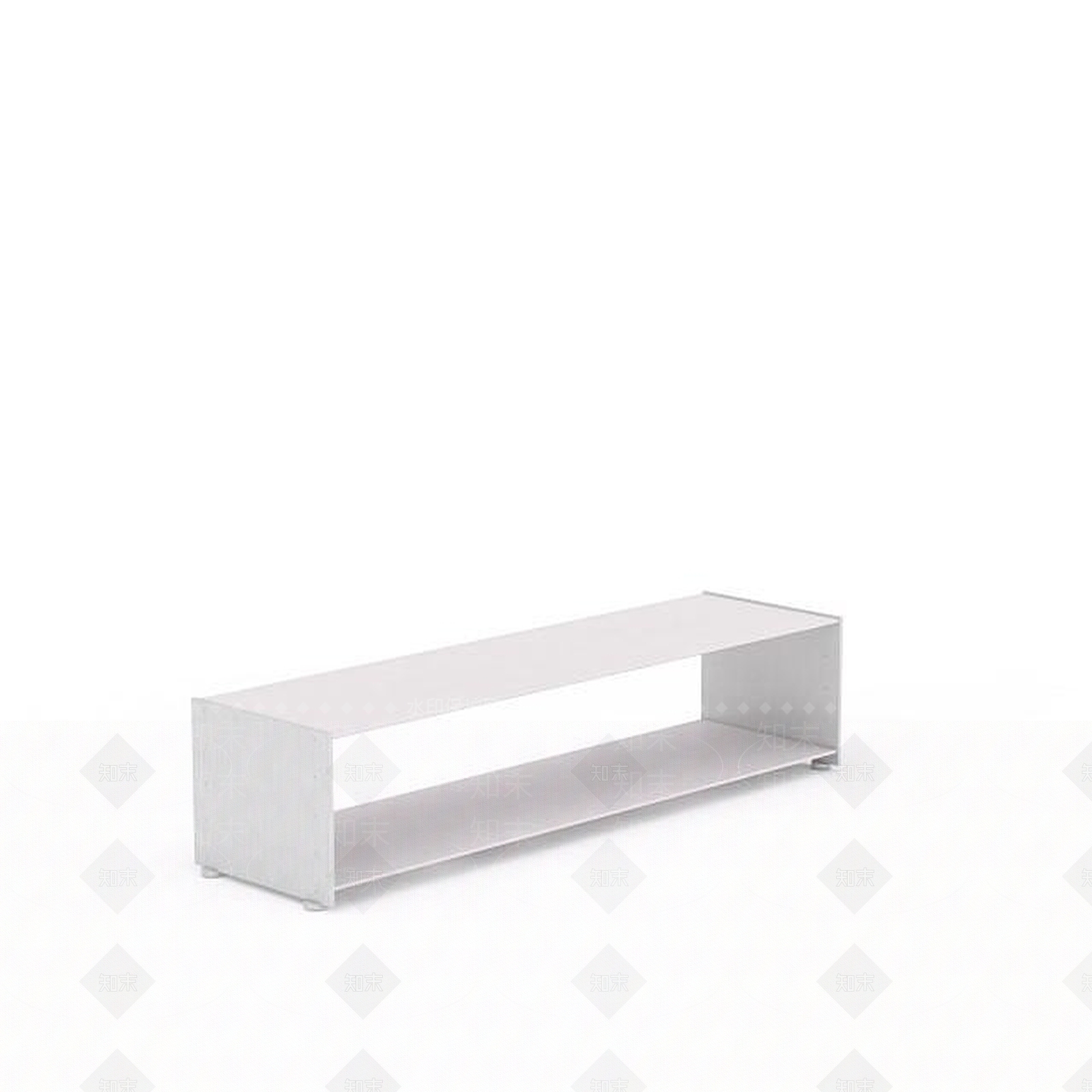 现代白色烤漆展柜3D模型下载【ID:1196196497】