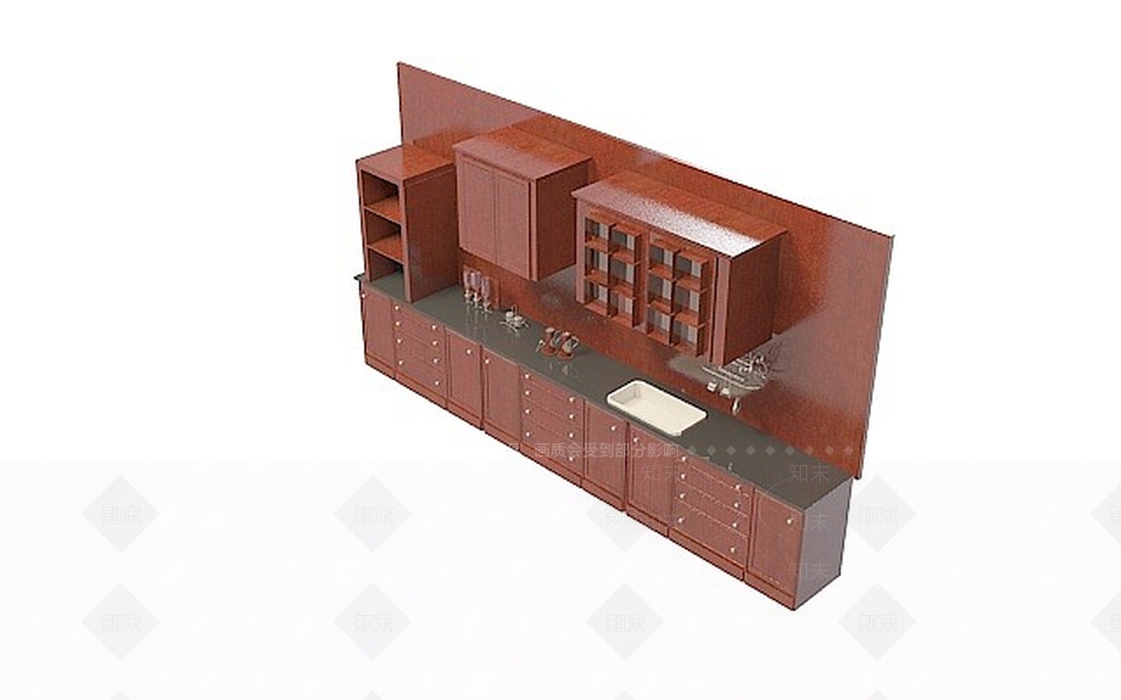 欧式古典欧式橱柜3D模型下载【ID:1196196912】