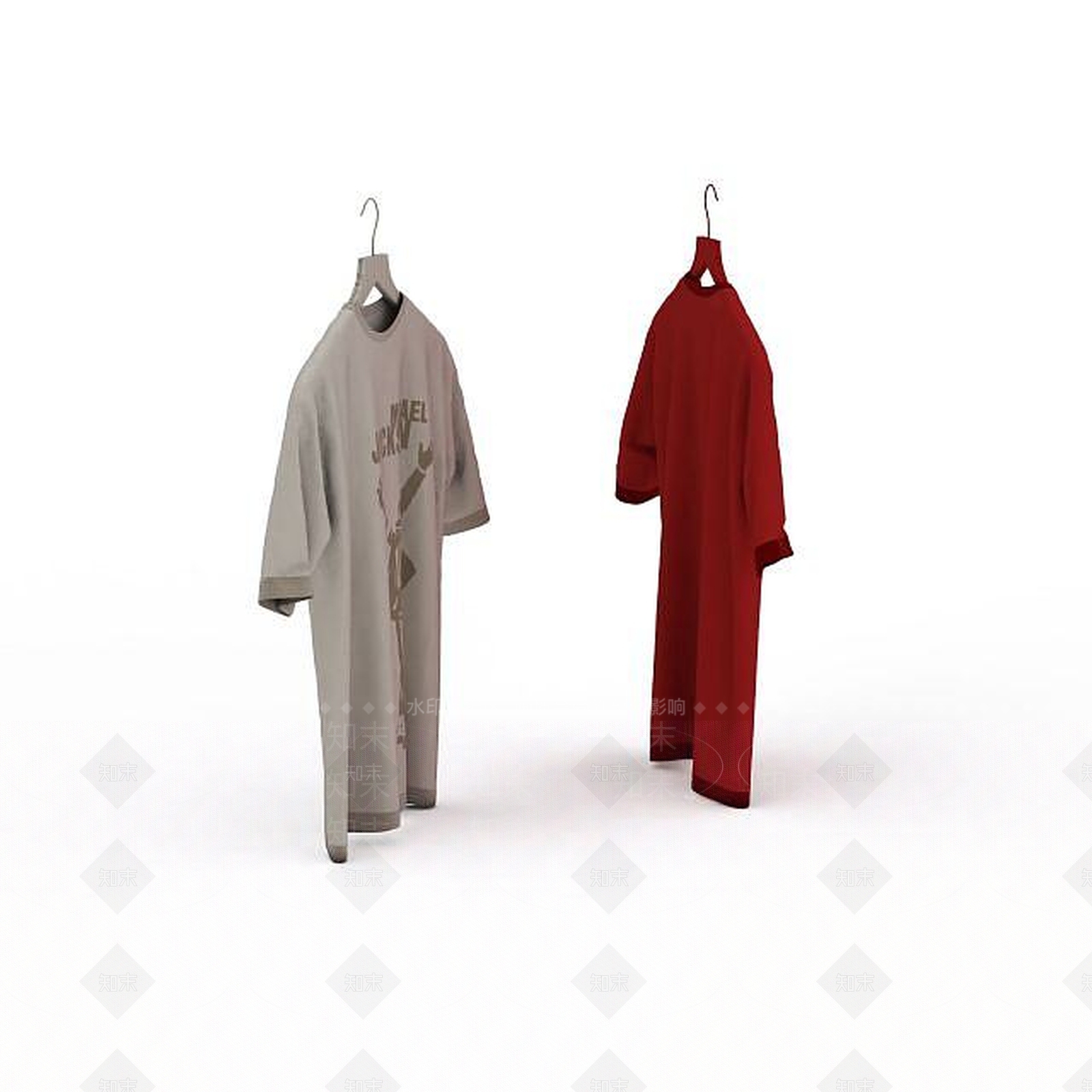 现代白色男士背心3D模型下载【ID:1196202236】