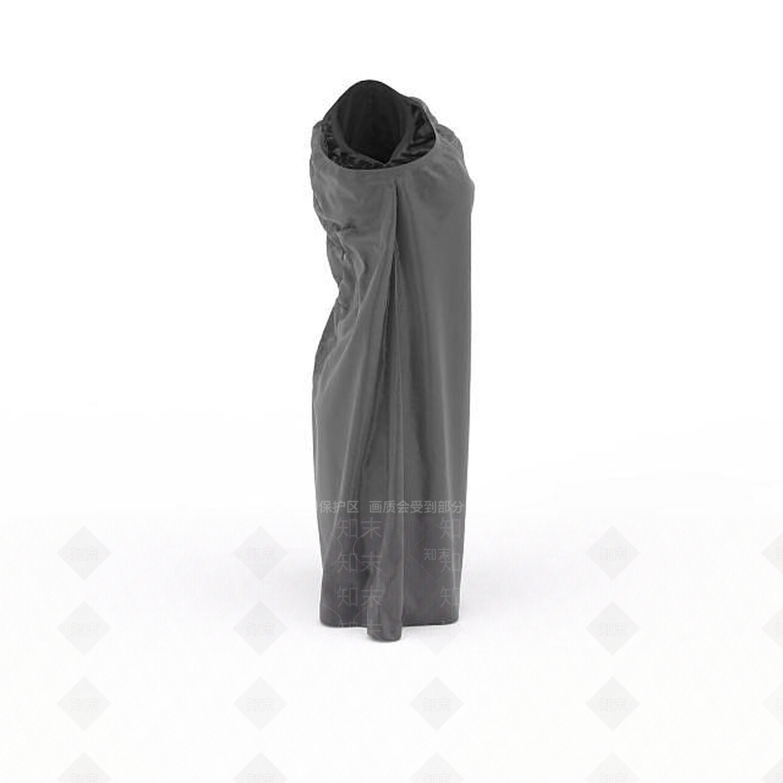 现代灰色独袖衣服3D模型下载【ID:1196202491】