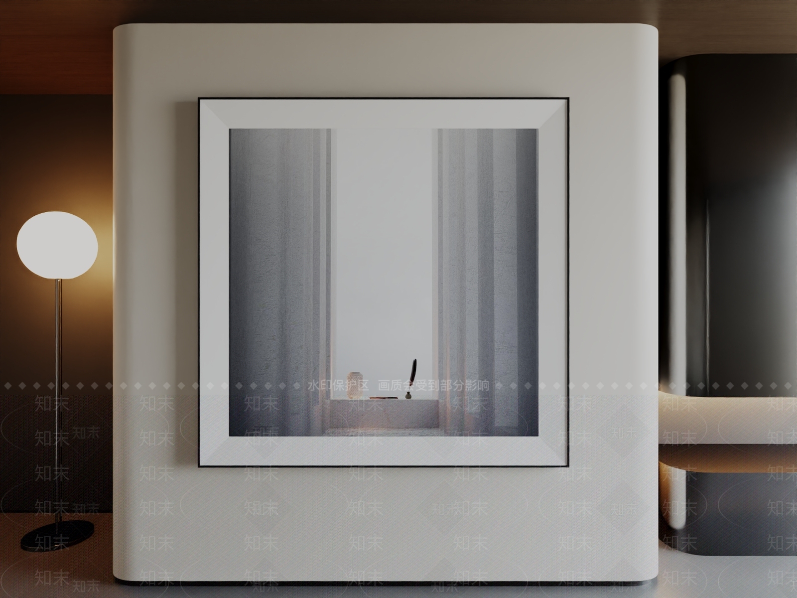 现代简约挂画3D模型下载【ID:1196203475】