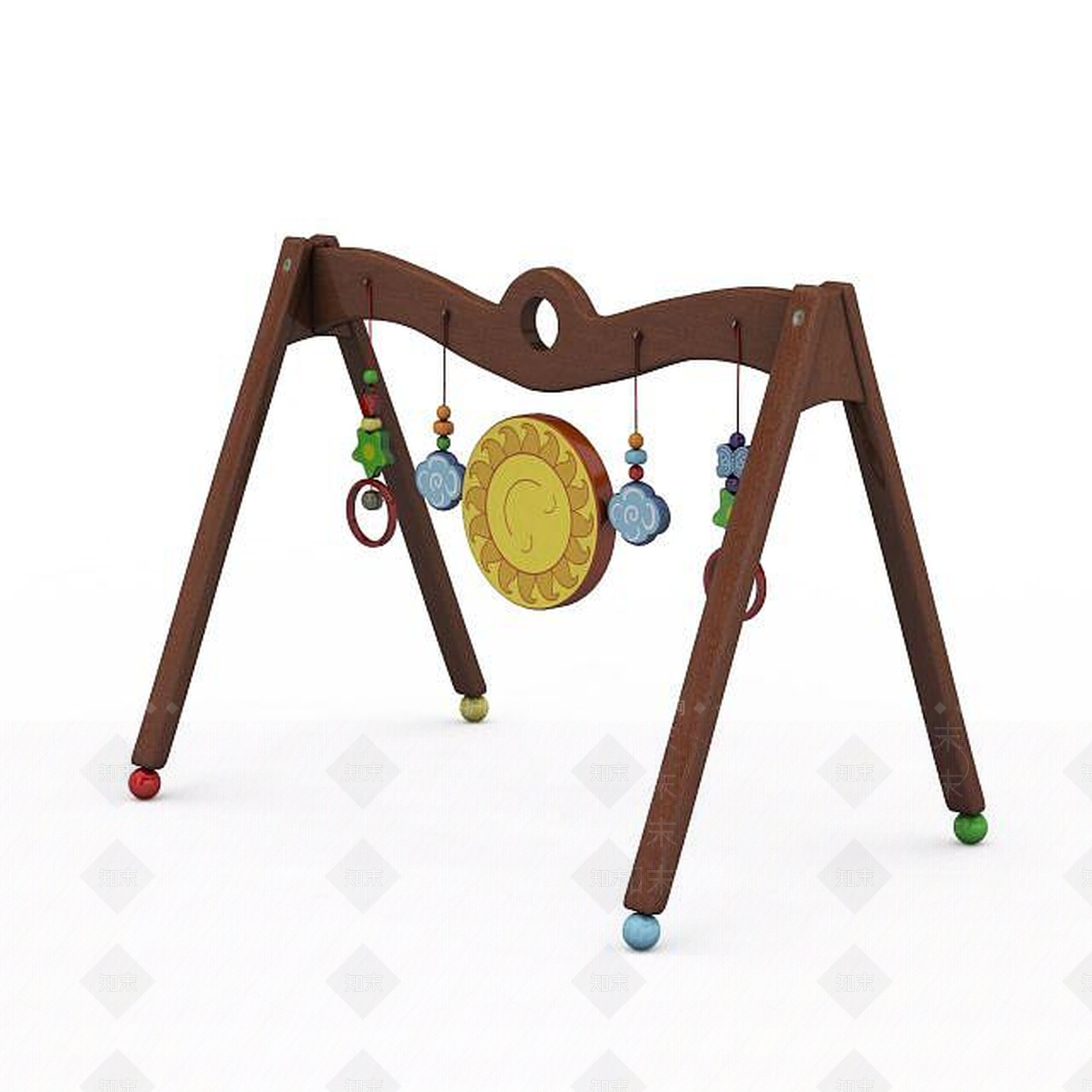 现代儿童床铃3D模型下载【ID:1196203612】