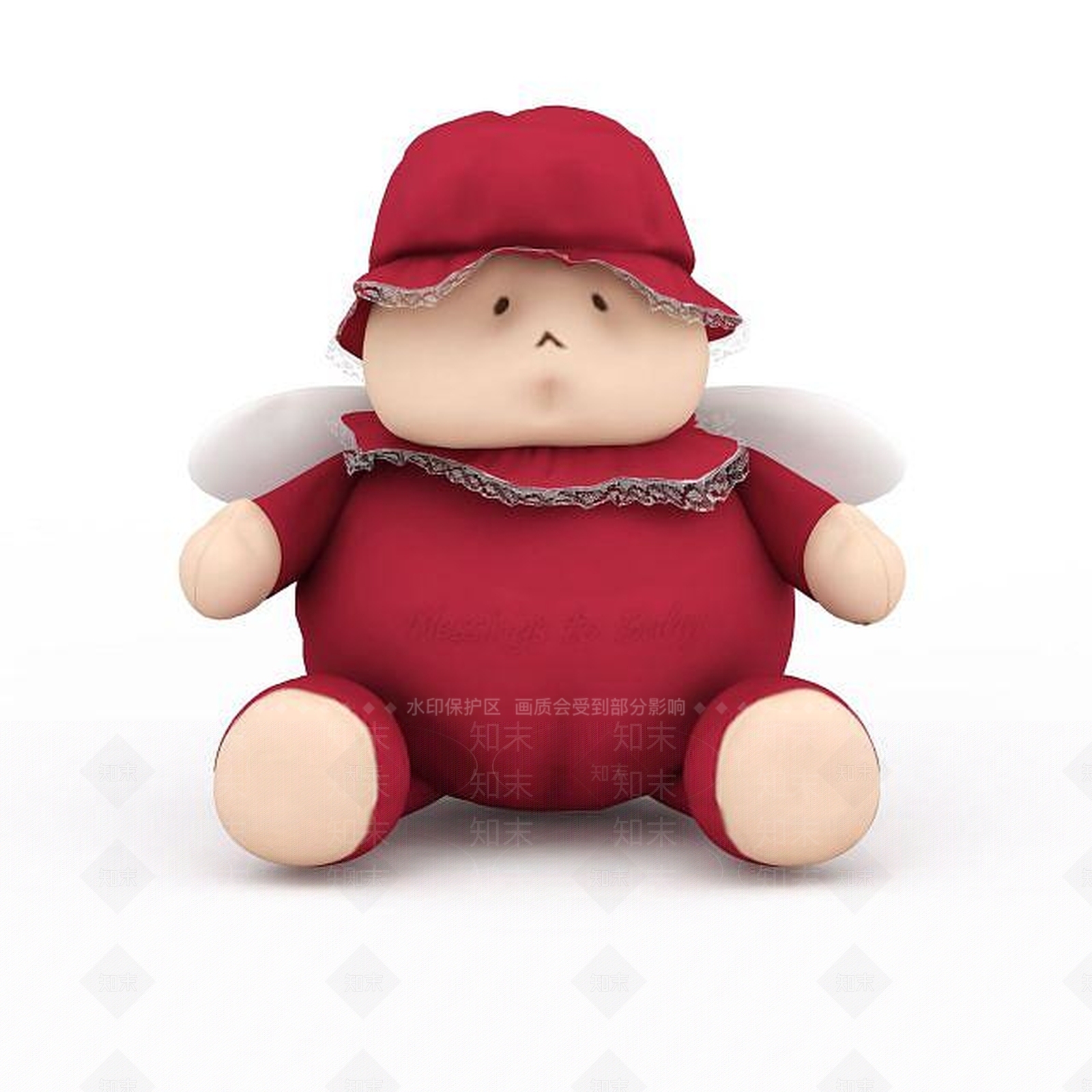 现代天使娃娃3D模型下载【ID:1196204613】