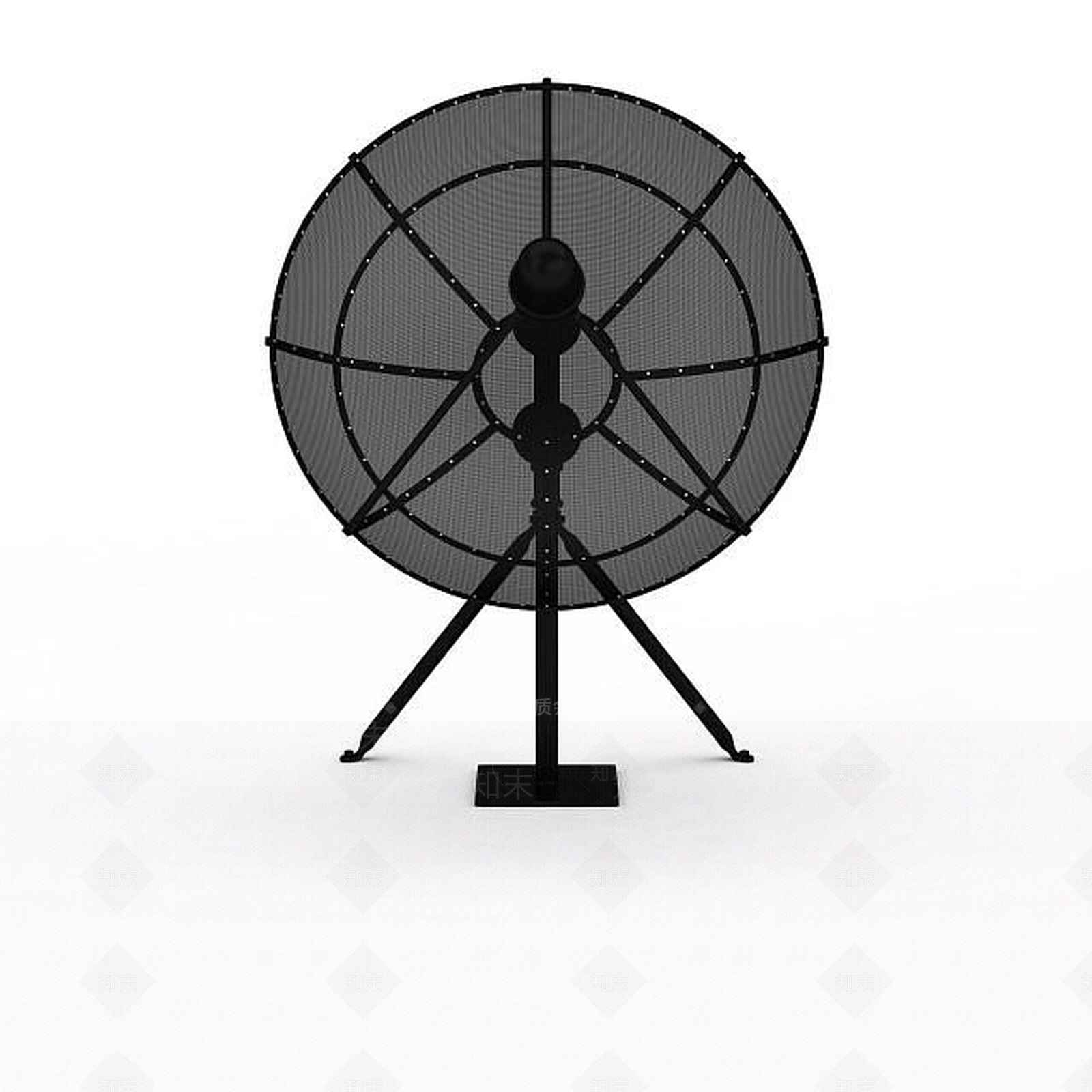 现代车载卫星天线3D模型下载【ID:1196206556】