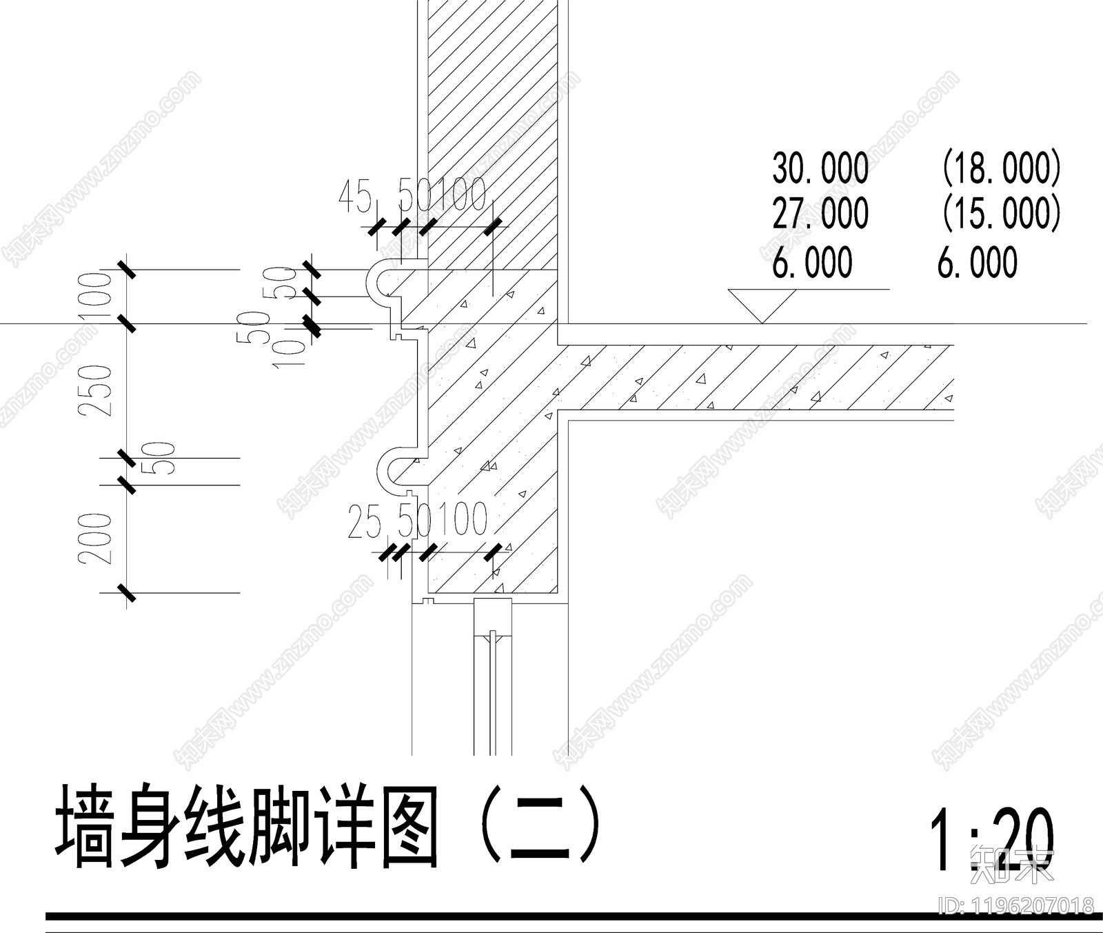 现代装饰线条施工图下载【ID:1196207018】