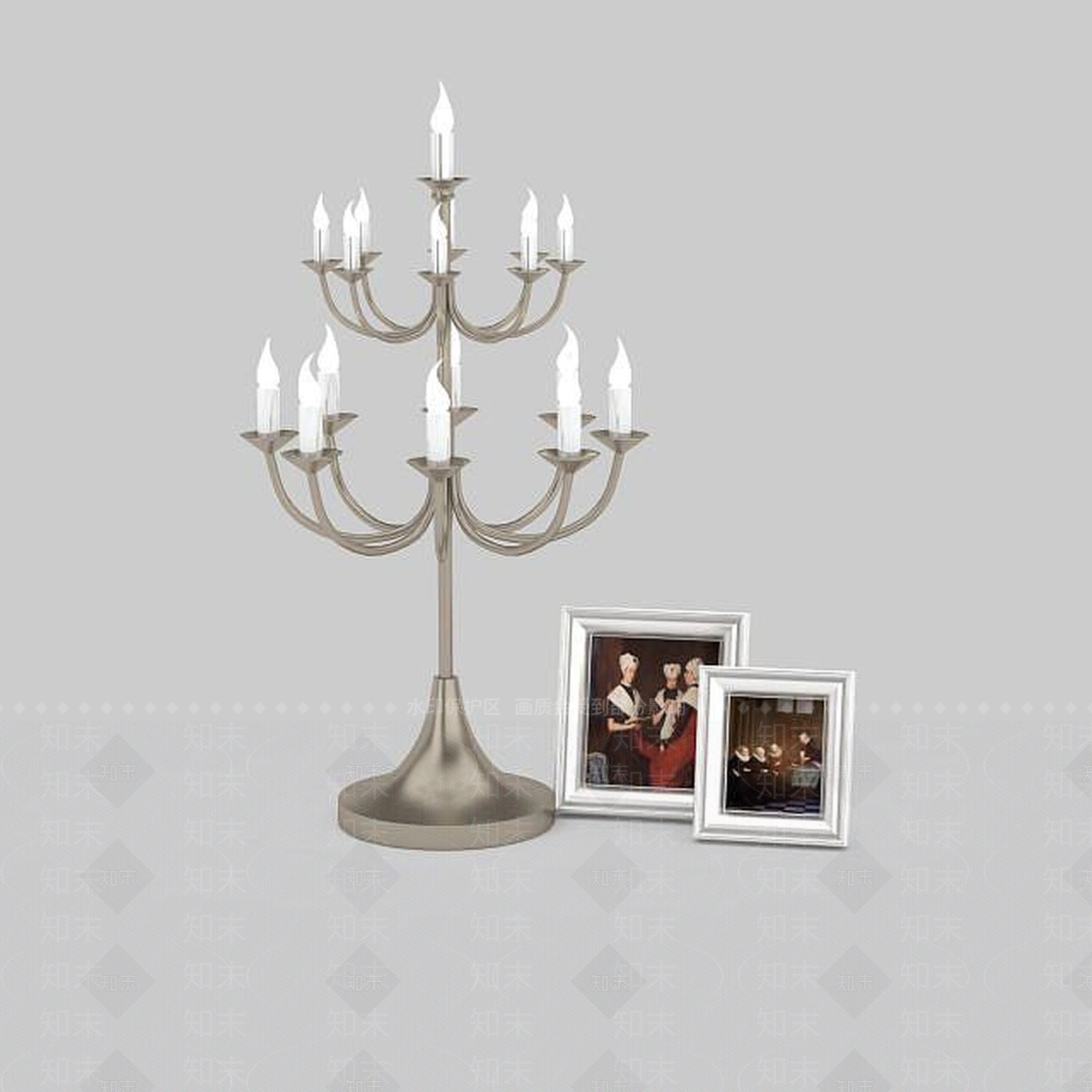 现代灯具装饰摆件3D模型下载【ID:1196208778】