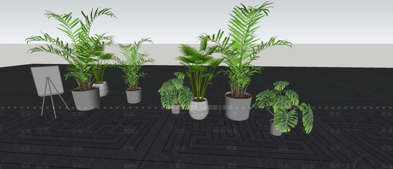 植物组合SU模型下载【ID:1196210088】