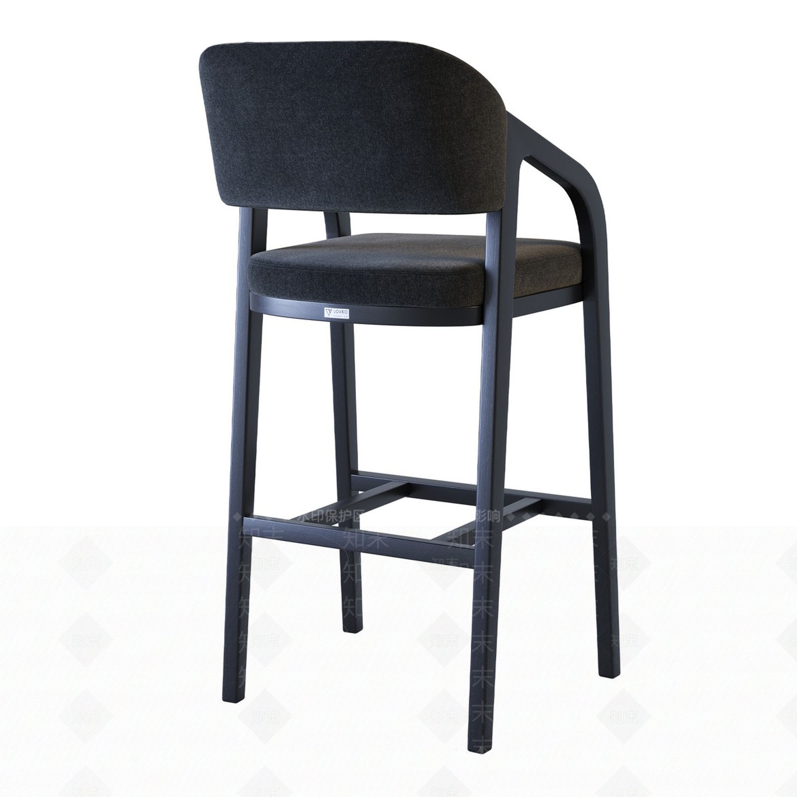 新中式意式吧椅3D模型下载【ID:1196213576】