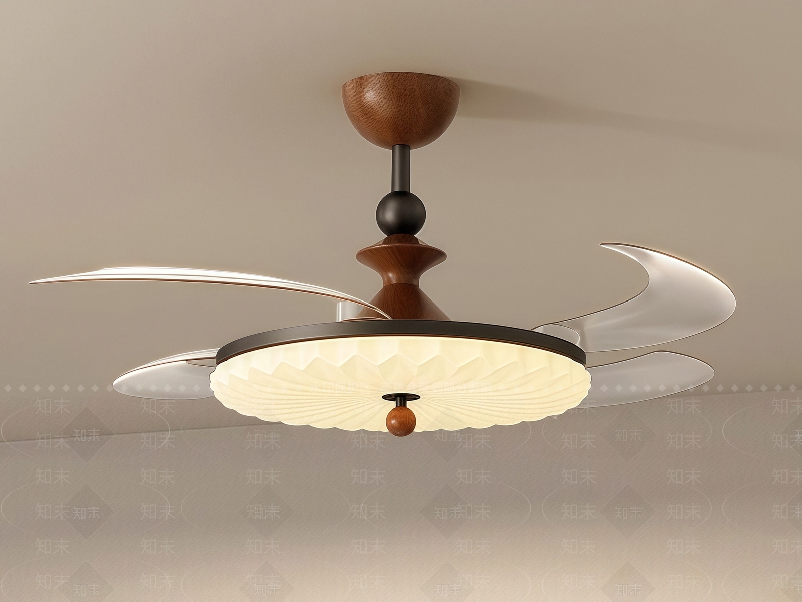 中古风扇灯3D模型下载【ID:1196215962】