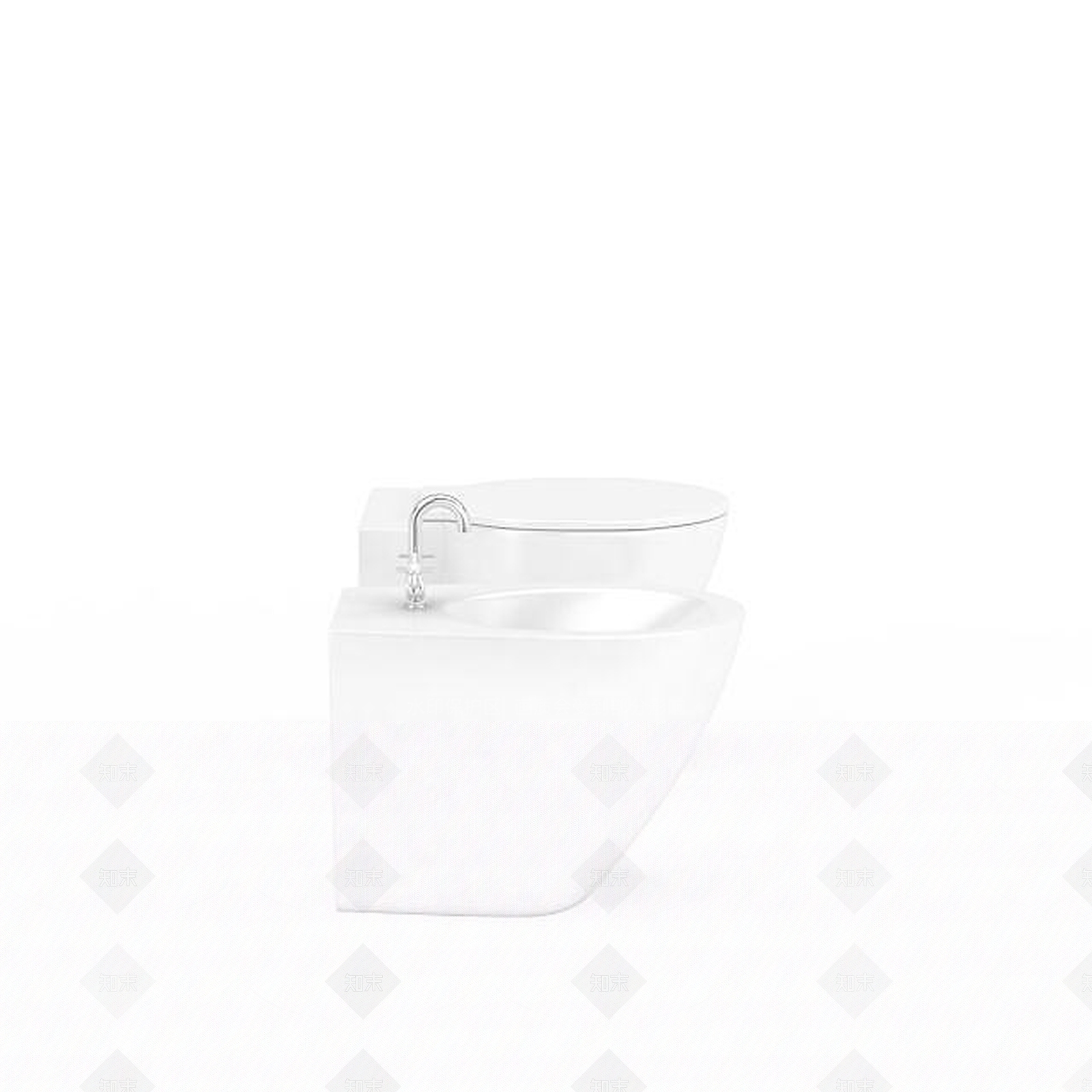 现代马桶3D模型下载【ID:1200105605】