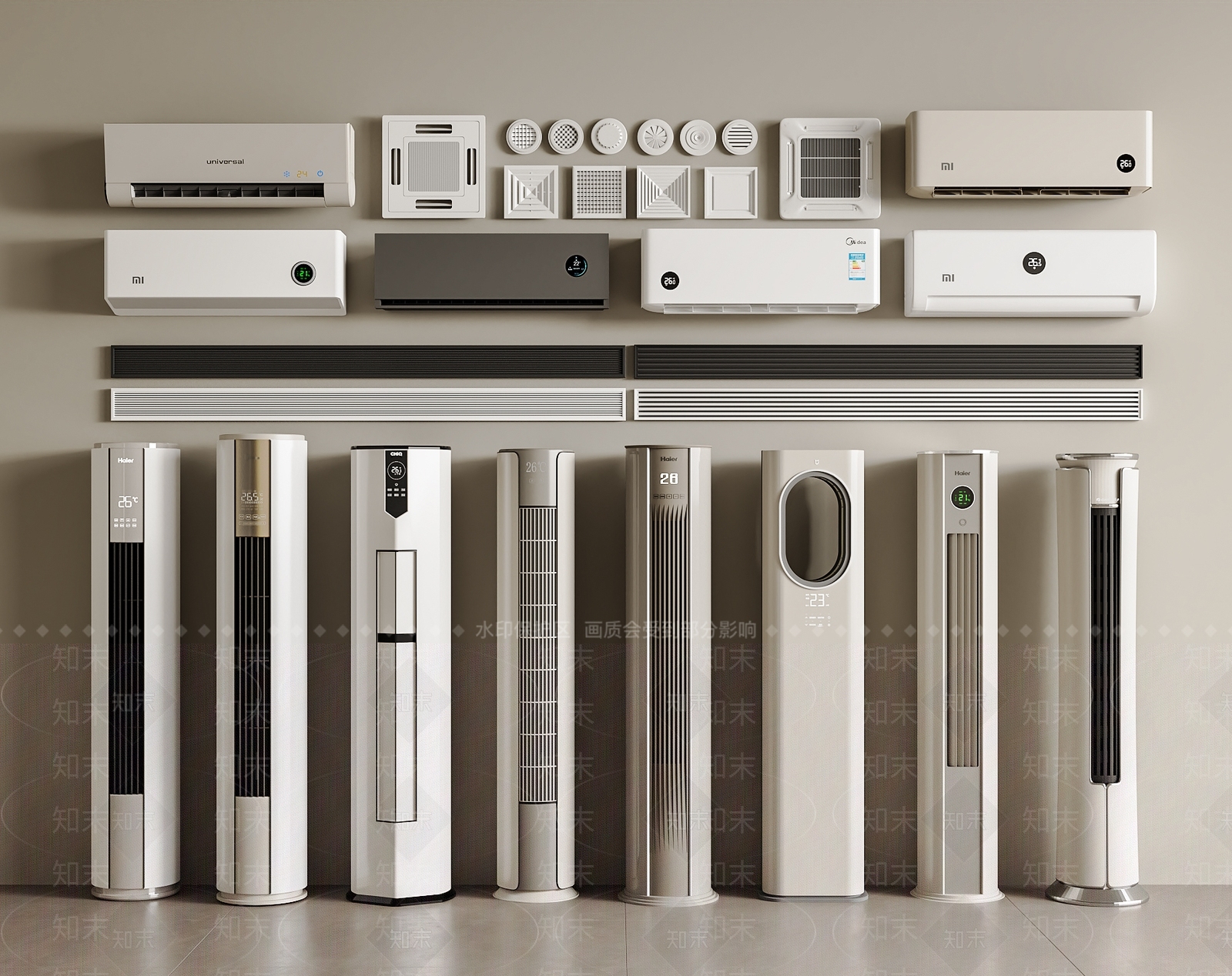 空调3D模型下载【ID:1196228888】