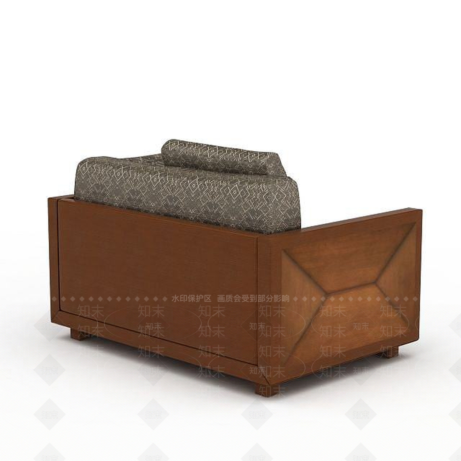 现代双人沙发3D模型下载【ID:1196221970】