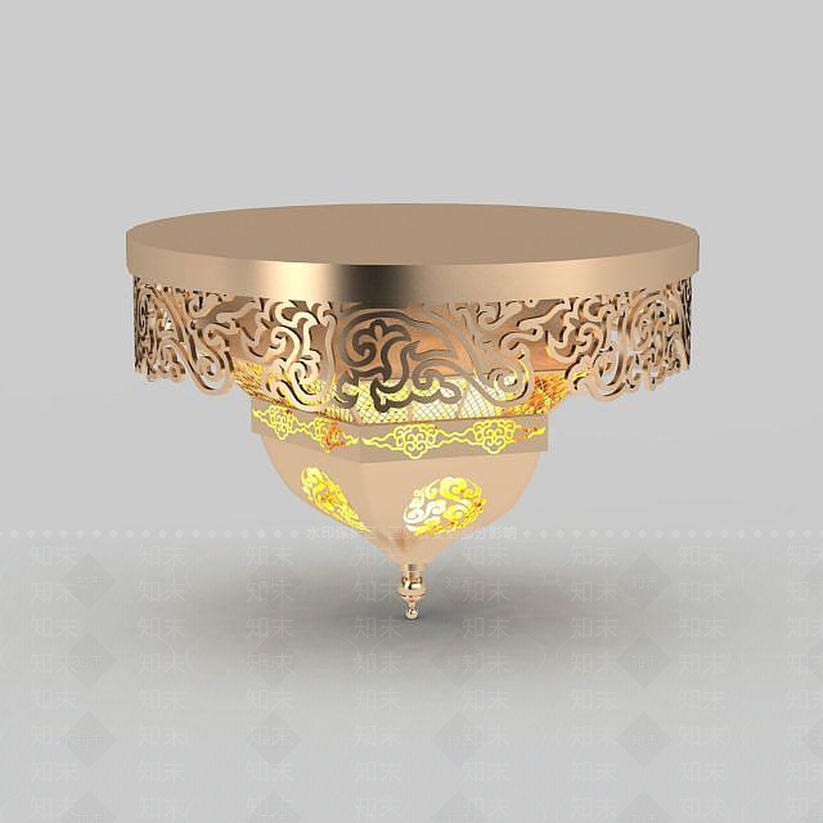 现代灯具组合3D模型下载【ID:1196222391】
