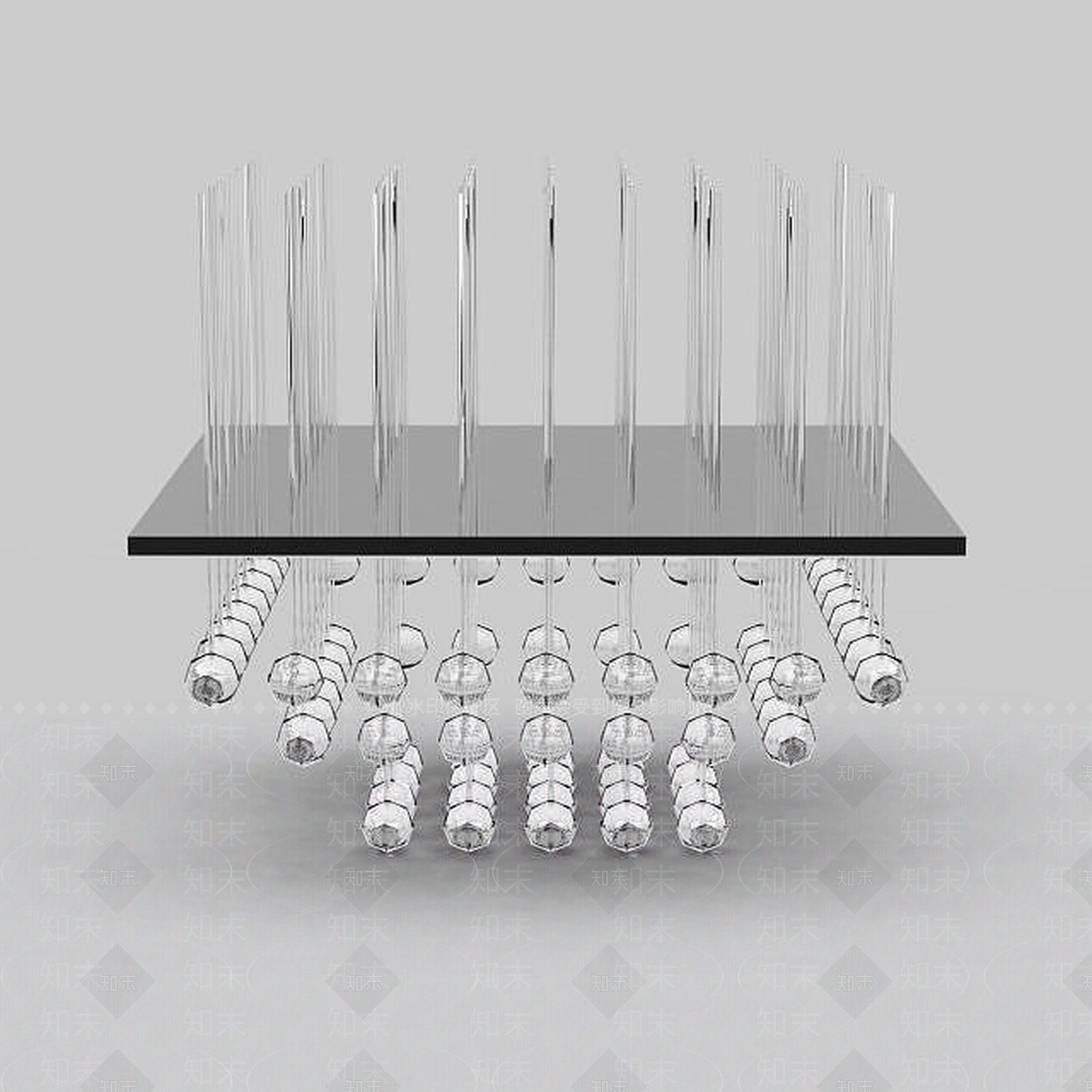 现代灯具组合3D模型下载【ID:1200009178】
