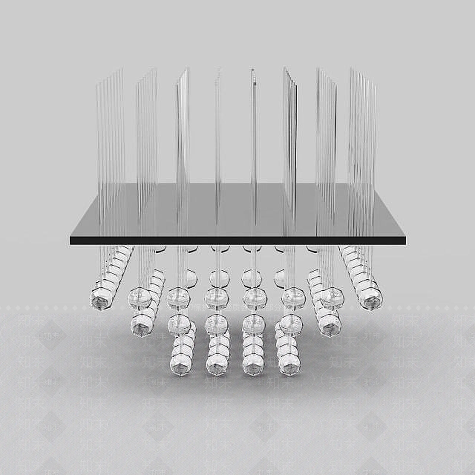 现代灯具组合3D模型下载【ID:1200009178】
