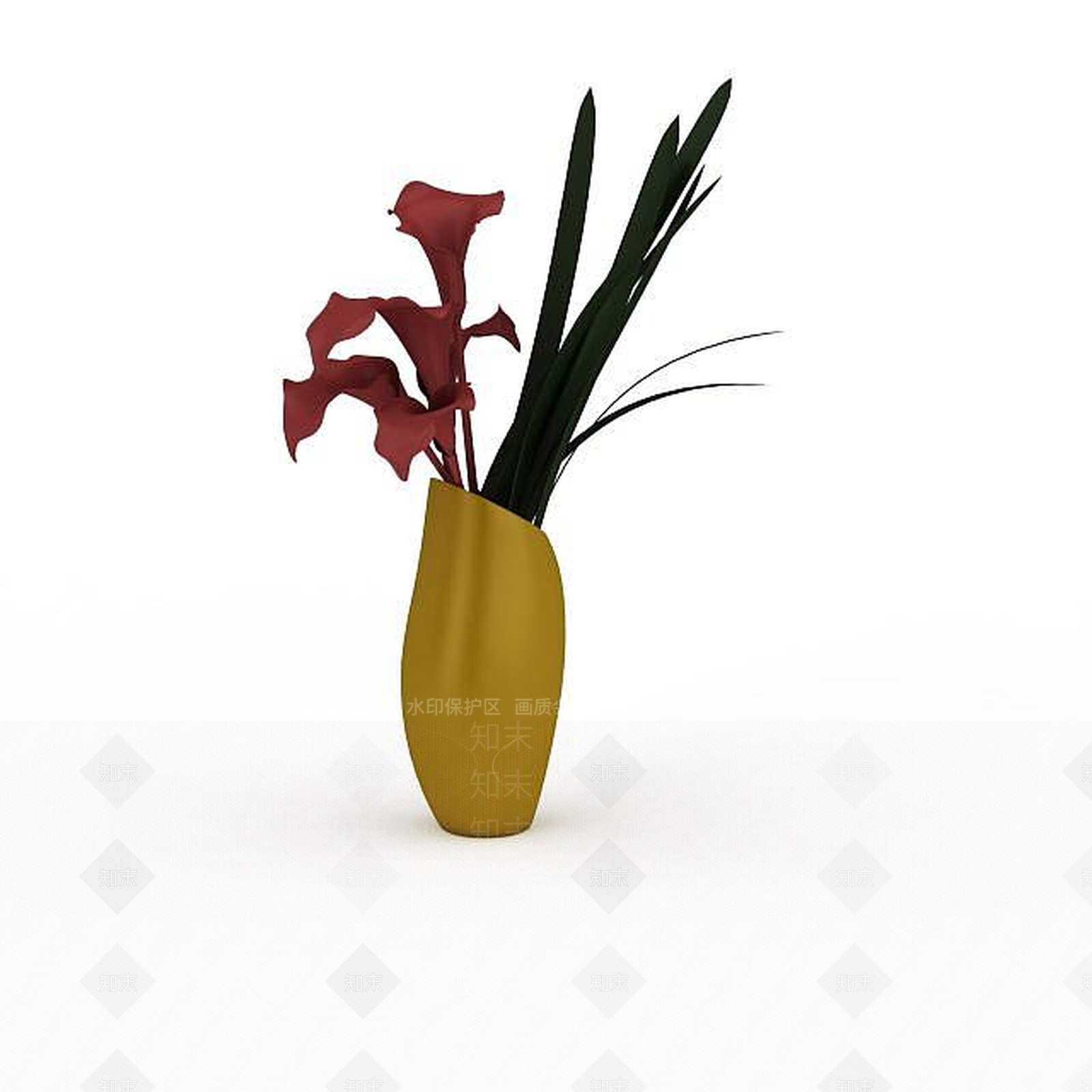 现代摆件组合3D模型下载【ID:1196222574】