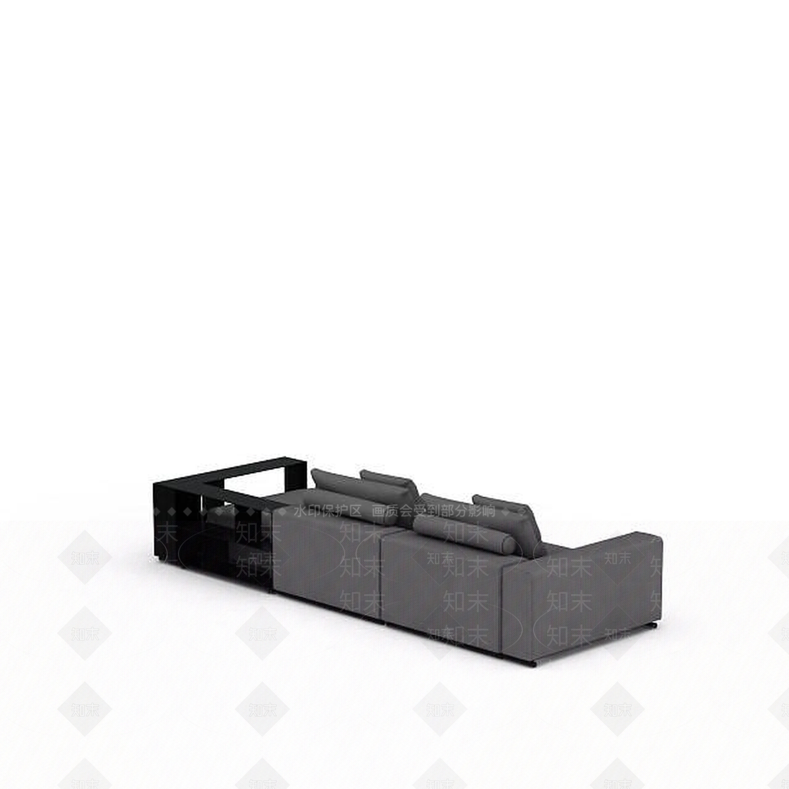 现代双人沙发3D模型下载【ID:1196222603】