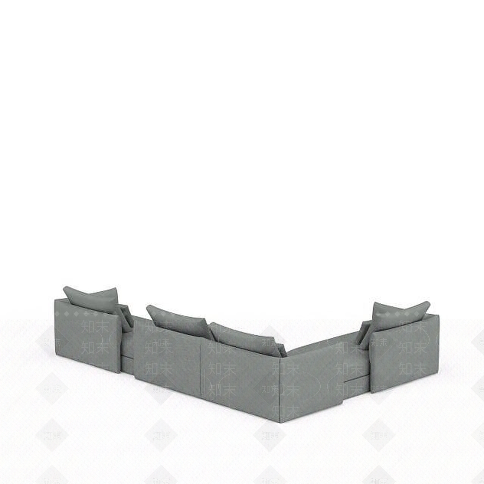 现代双人沙发3D模型下载【ID:1199942538】