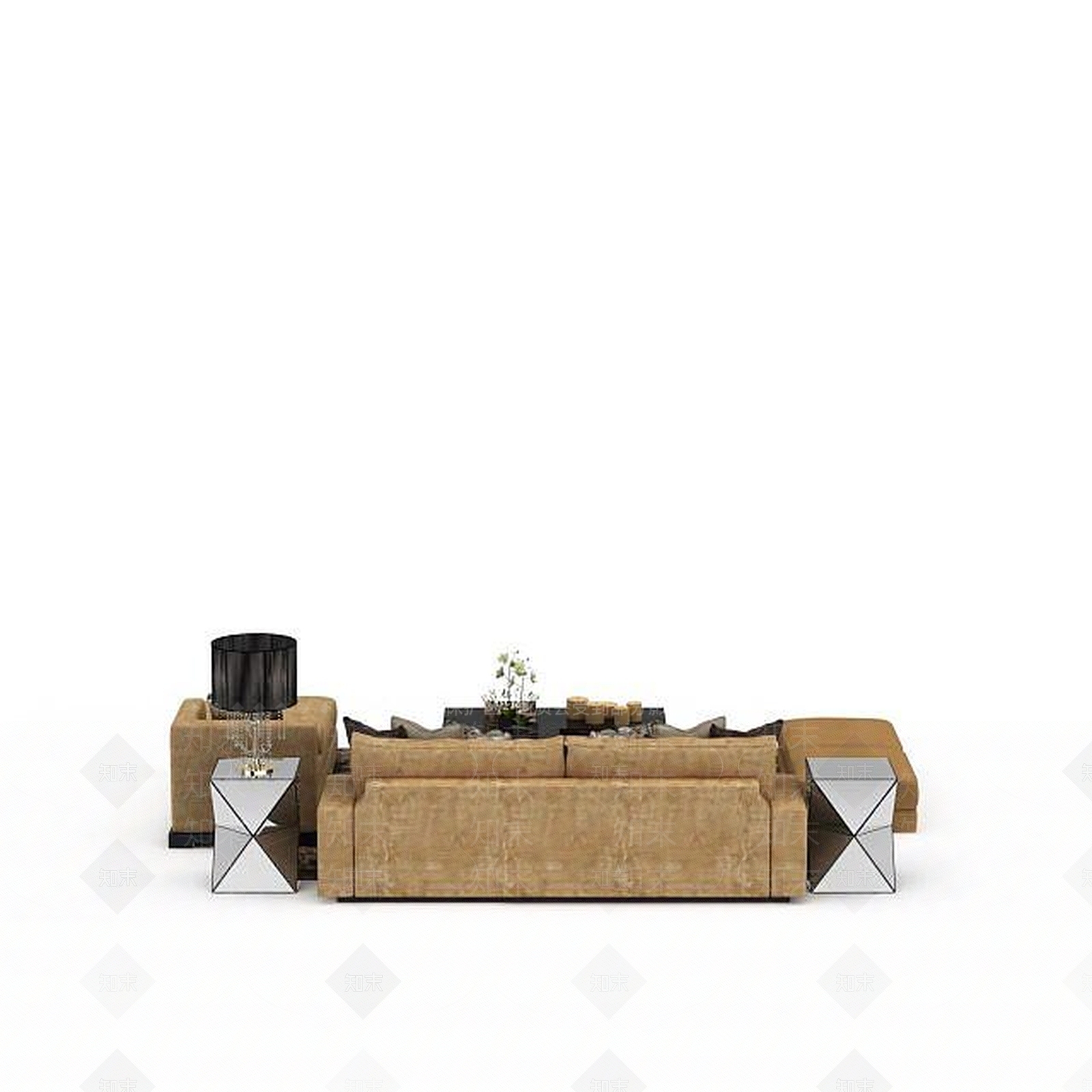 现代双人沙发3D模型下载【ID:1196222738】