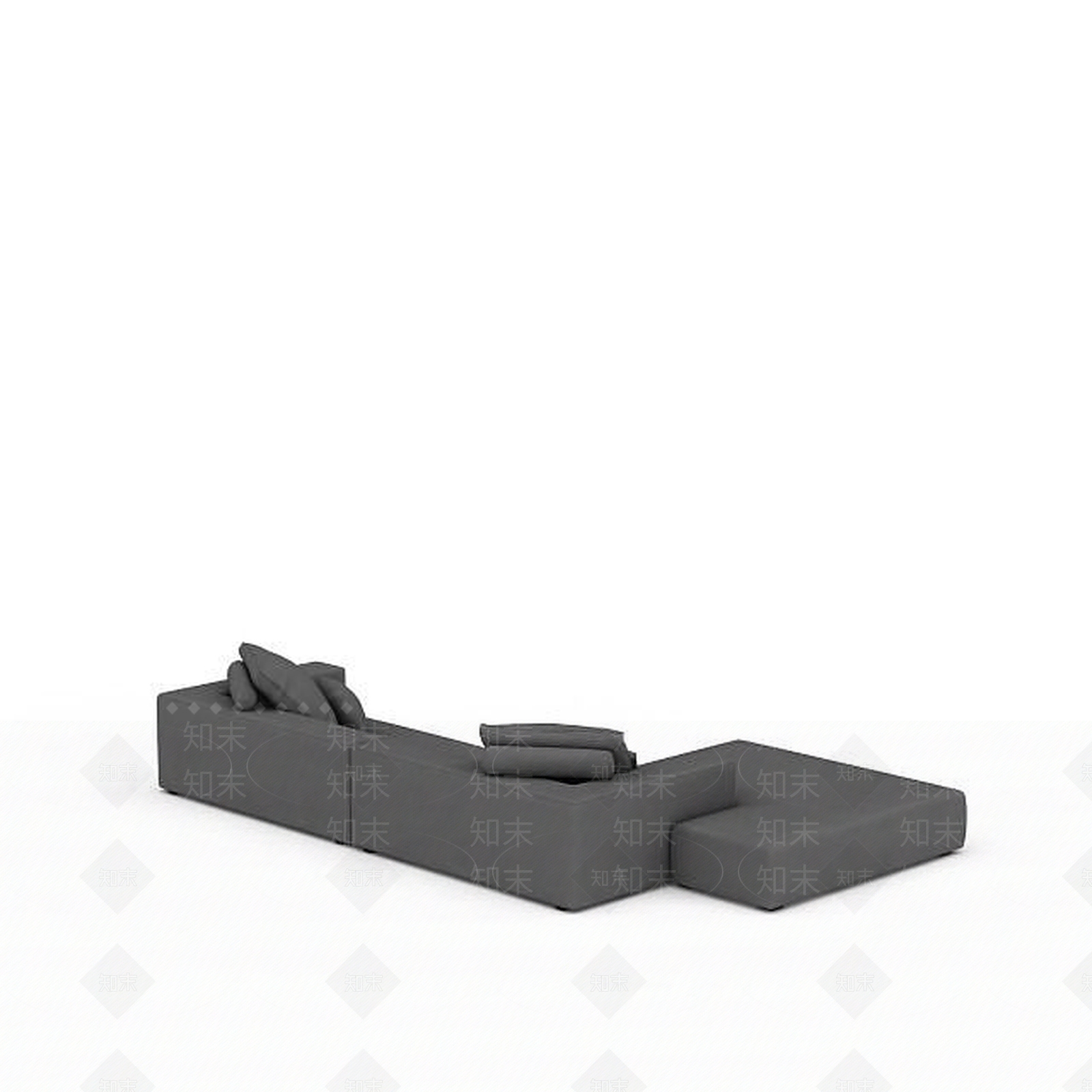 现代双人沙发3D模型下载【ID:1200105504】