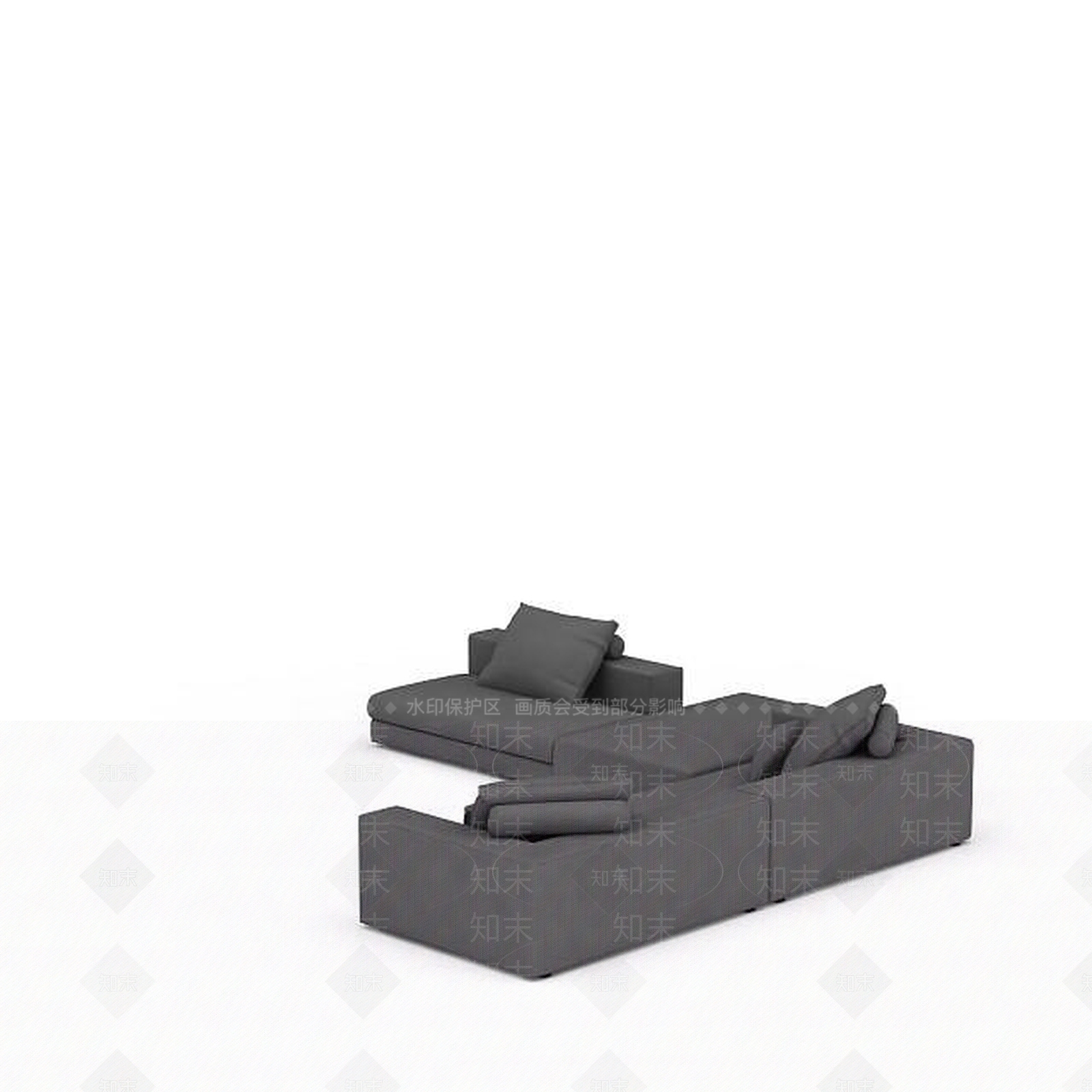 现代双人沙发3D模型下载【ID:1199930924】