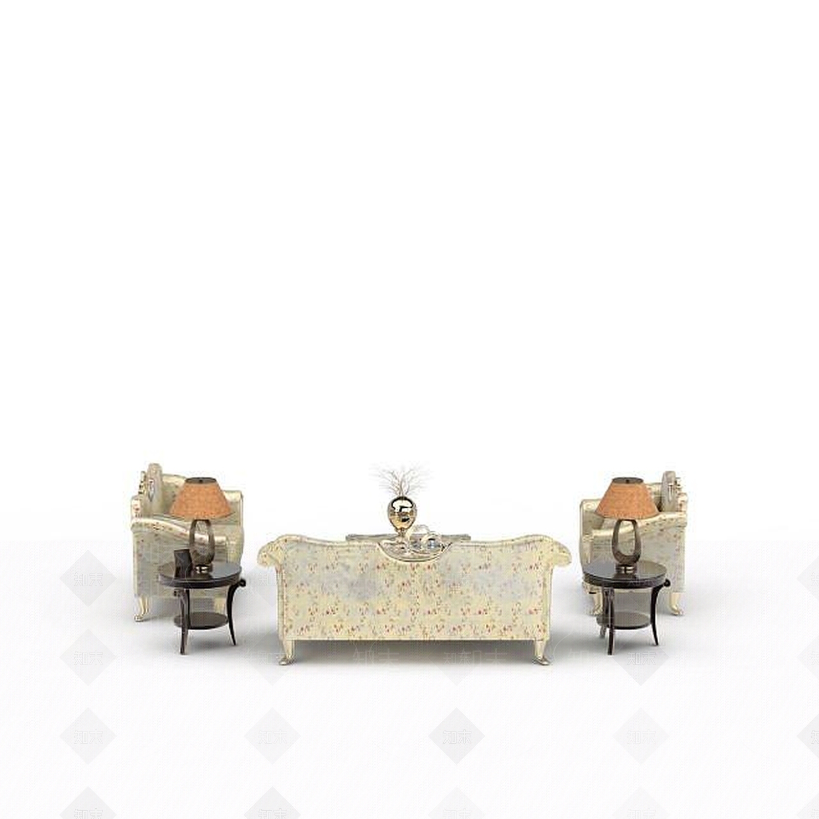 现代双人沙发3D模型下载【ID:1196223302】