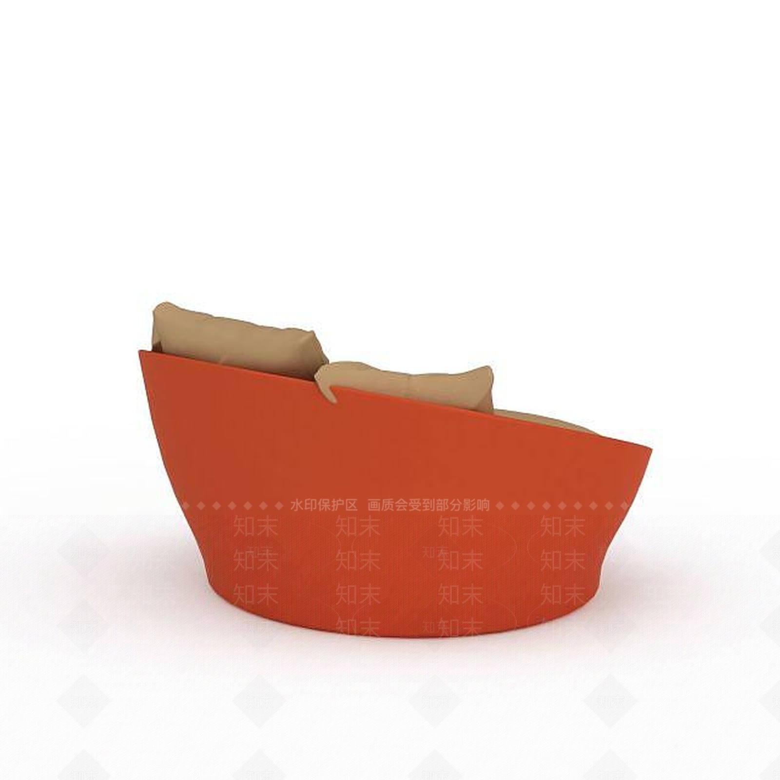 现代双人沙发3D模型下载【ID:1196223445】