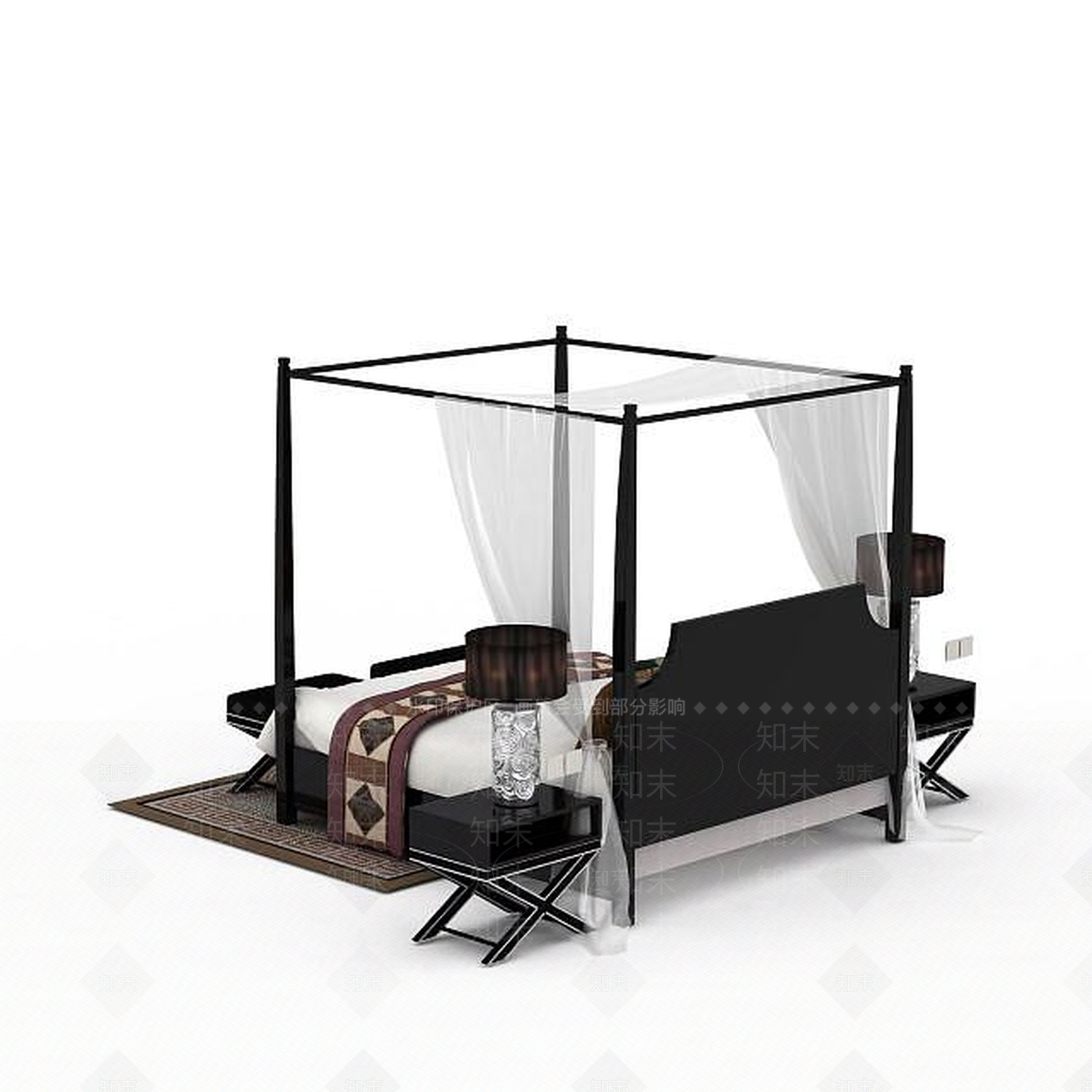 现代双人沙发3D模型下载【ID:1196223553】